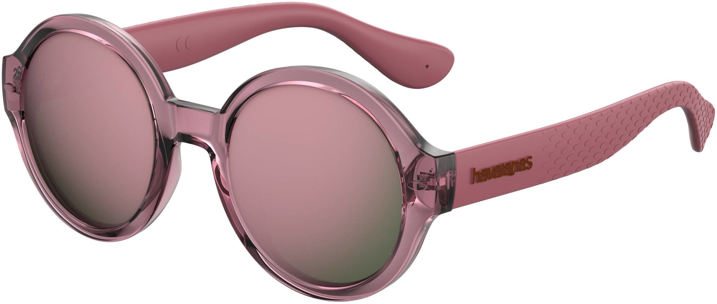 Havaianas Floripa/M Oval Modified Sunglasses 0LHF-0LHF Opal Burgundy (VQ Pink Multilayer)