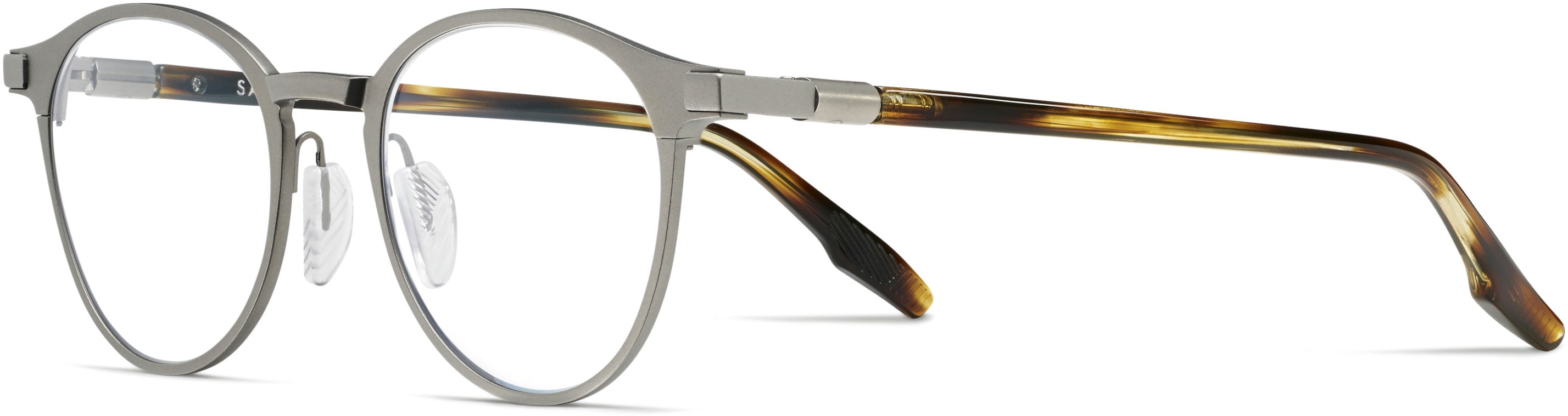 Safilo 2.0 Forgia 01 Tea Cup Eyeglasses 0R81-0R81 Matte Ruthenium (00 Demo Lens)
