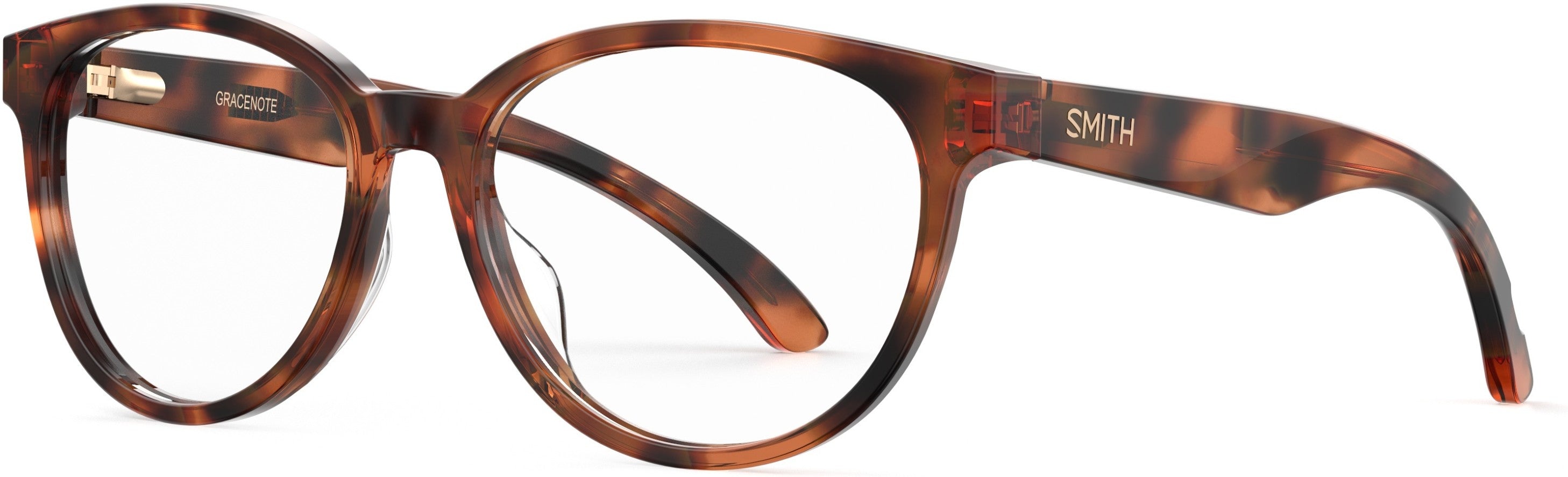 Smith Gracenote Oval Modified Eyeglasses 0086-0086 Dark Havana (00 Demo Lens)