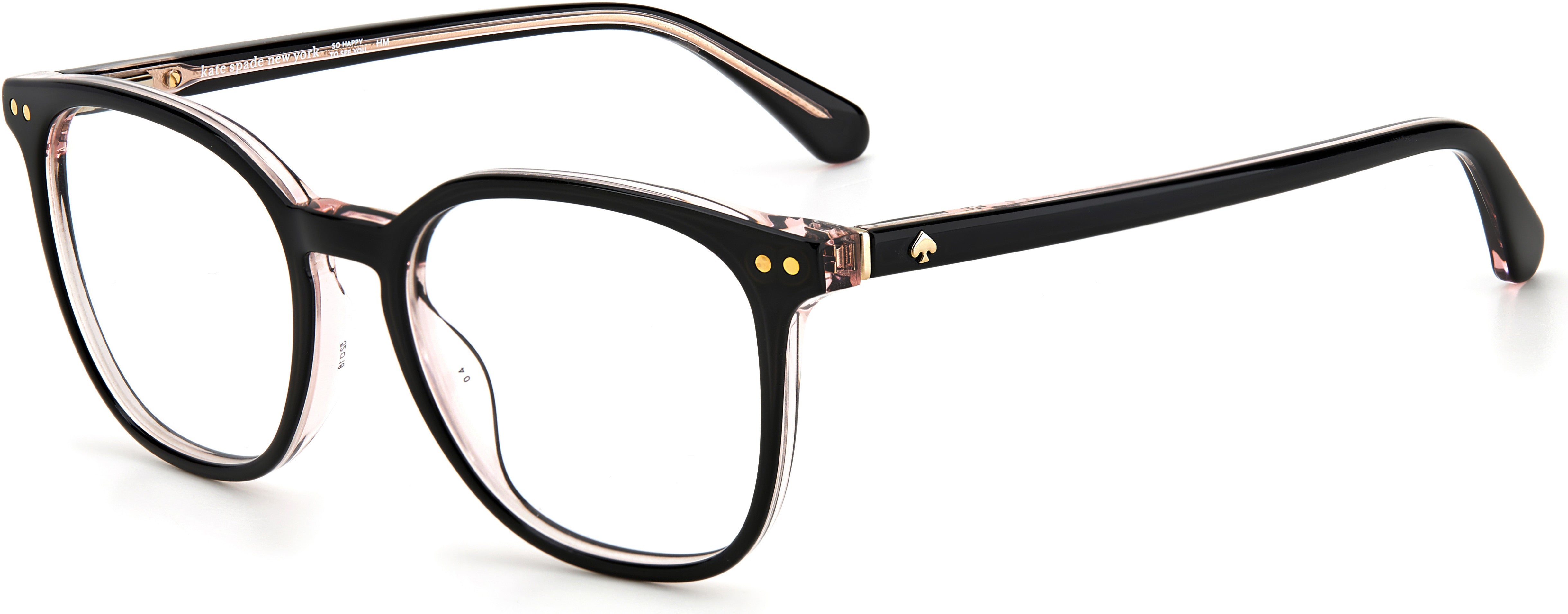 Kate Spade Hermione/G Tea Cup Eyeglasses 0807-0807 Black (00 Demo Lens)