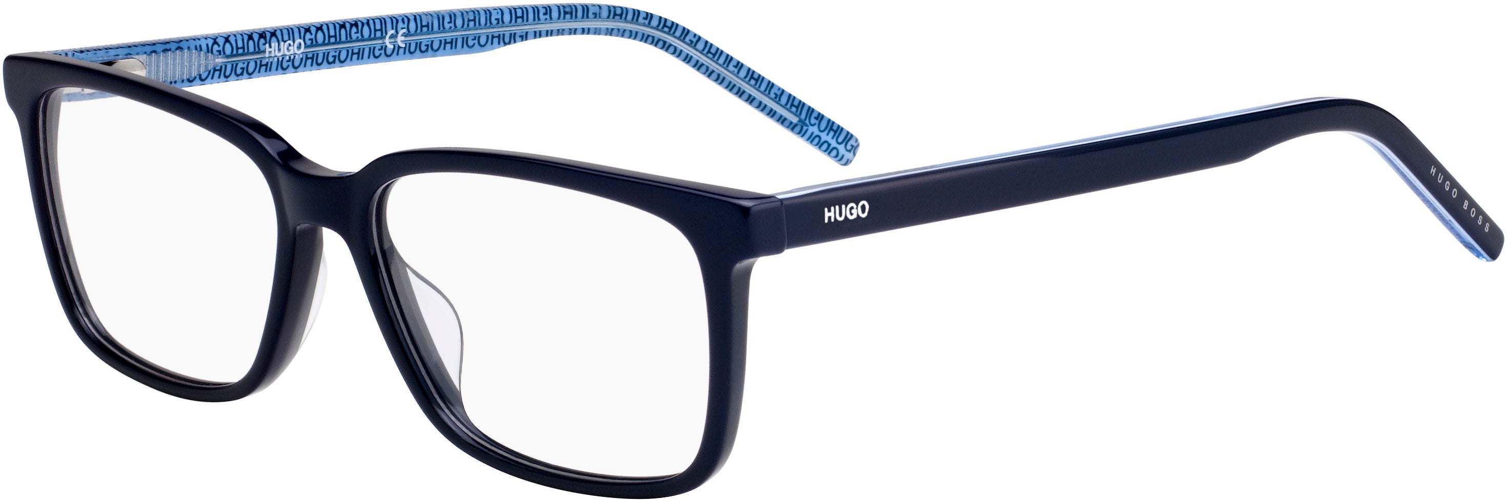 Hugo (hug) Hugo 1010 Rectangular Eyeglasses 0PJP-0PJP Blue (00 Demo Lens)