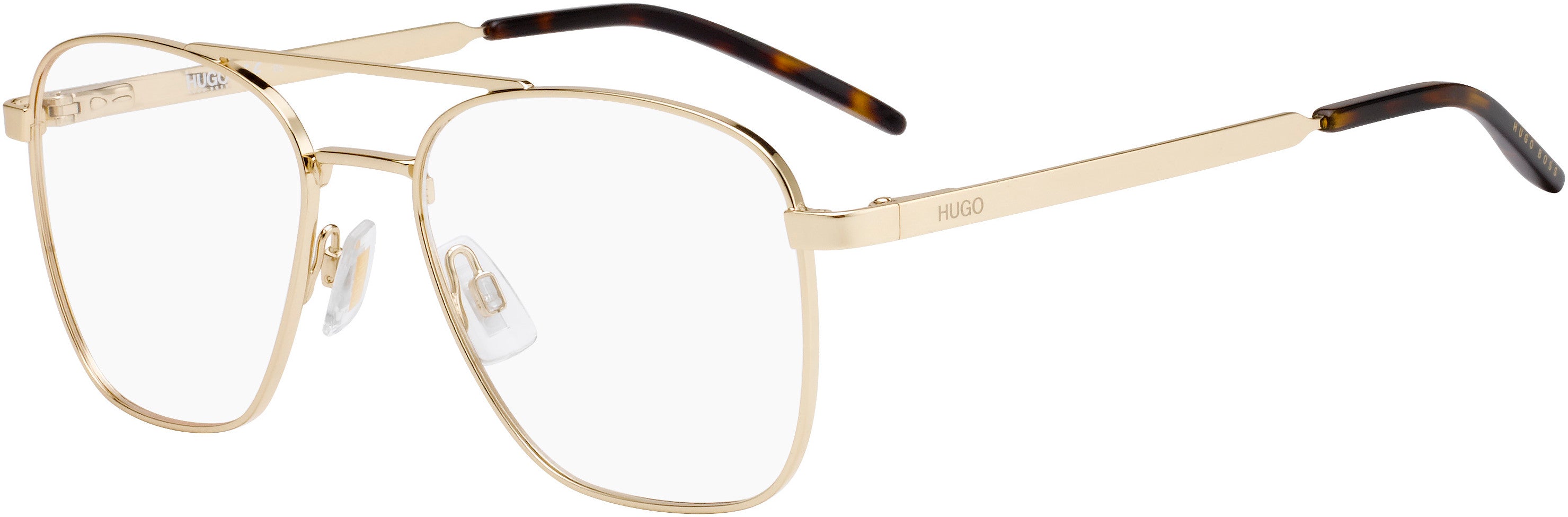 Hugo (hug) Hugo 1034 Square Eyeglasses 0J5G-0J5G Gold (00 Demo Lens)