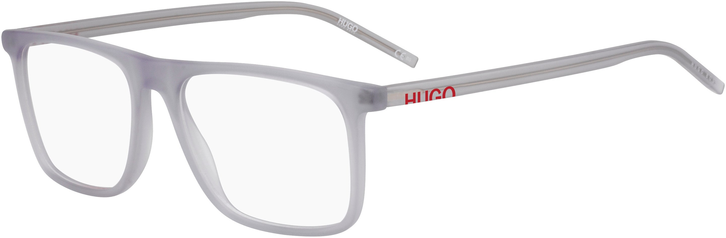 Hugo (hug) Hugo 1057 Rectangular Eyeglasses 0RIW-0RIW Matte Gray (00 Demo Lens)