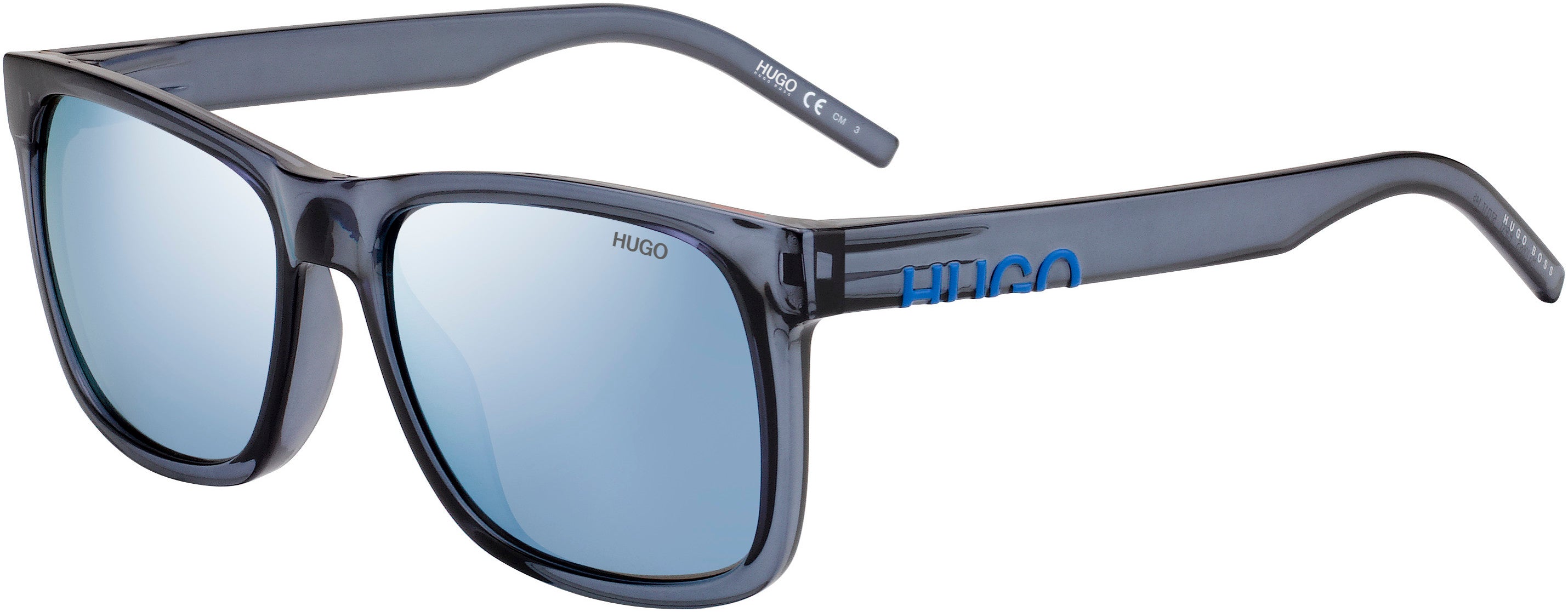Hugo (hug) Hugo 1068/S Rectangular Sunglasses 0PJP-0PJP Blue (3J Azure Multilaye)