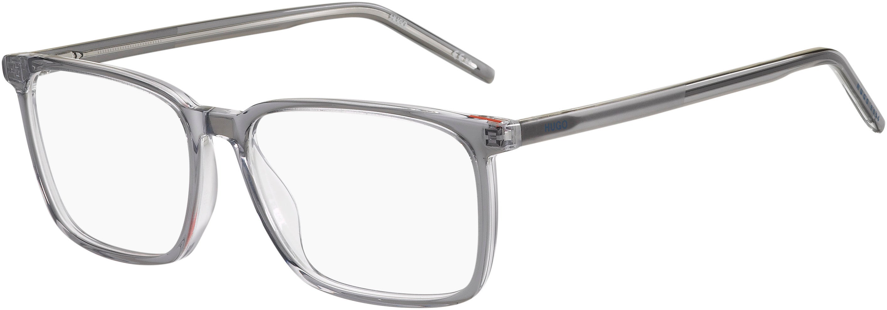 Hugo (hug) Hugo 1097 Square Eyeglasses 0CBL-0CBL Light Gray Crystal (00 Demo Lens)