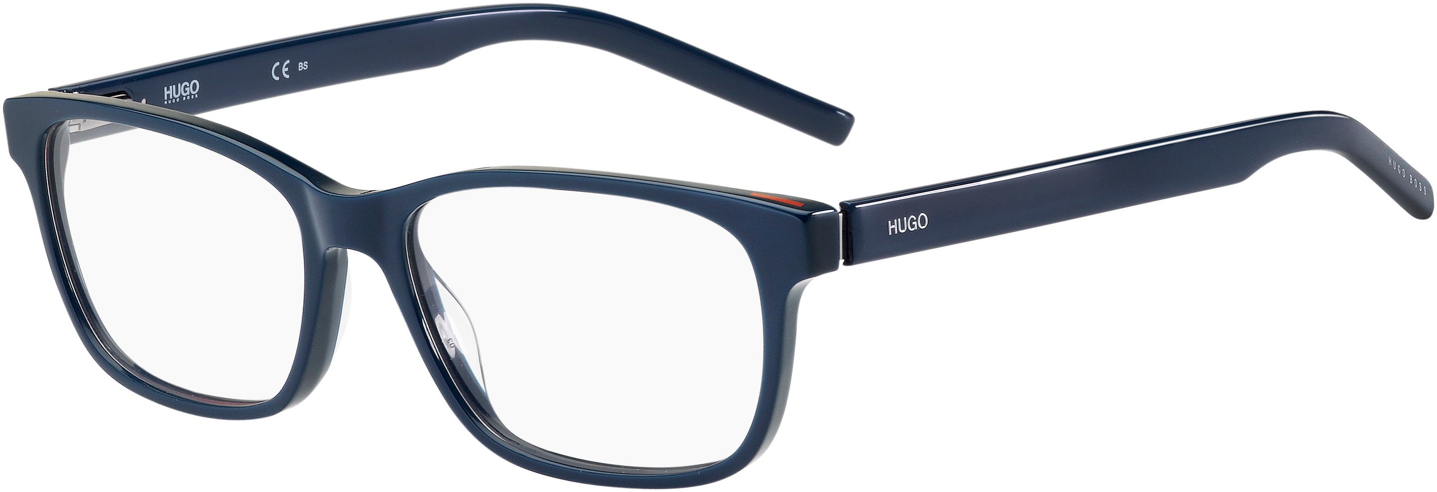 Hugo (hug) Hugo 1115 Square Eyeglasses 0PJP-0PJP Blue (00 Demo Lens)