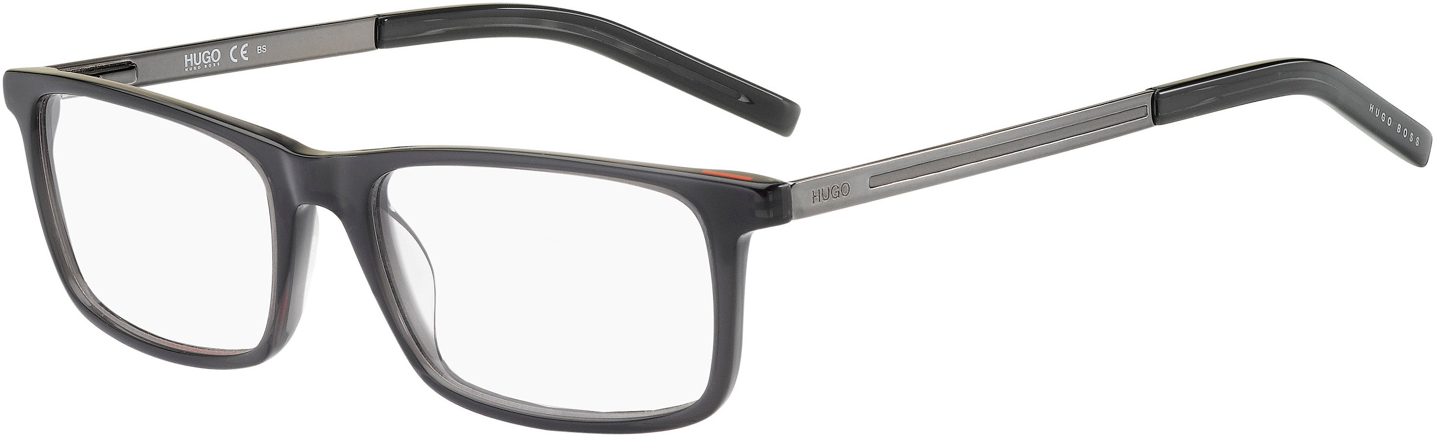 Hugo (hug) Hugo 1116 Square Eyeglasses 0KB7-0KB7 Gray (00 Demo Lens)