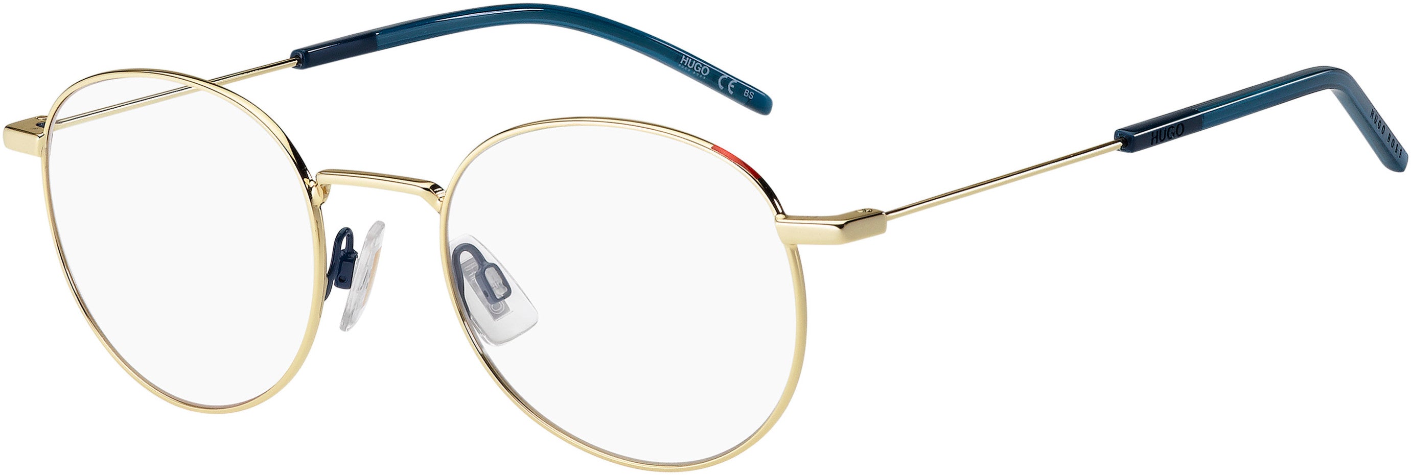Hugo (hug) Hugo 1122 Oval Modified Eyeglasses 0LKS-0LKS Gold Blue (00 Demo Lens)