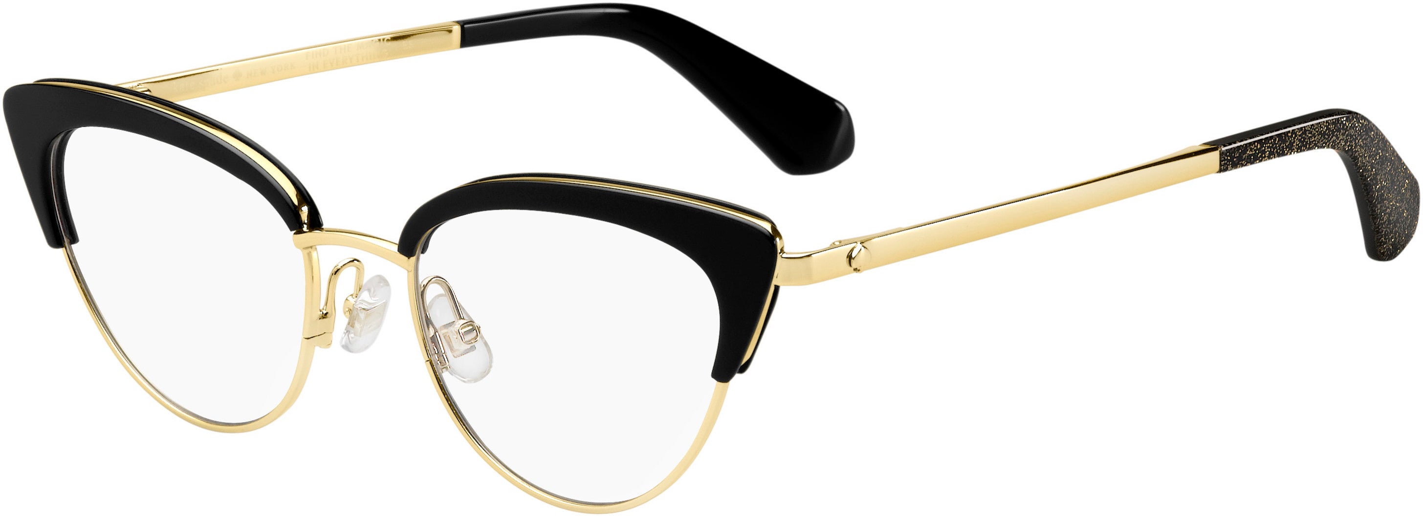 Kate Spade Jailyn Cat Eye/butterfly Eyeglasses 0807-0807 Black (00 Demo Lens)