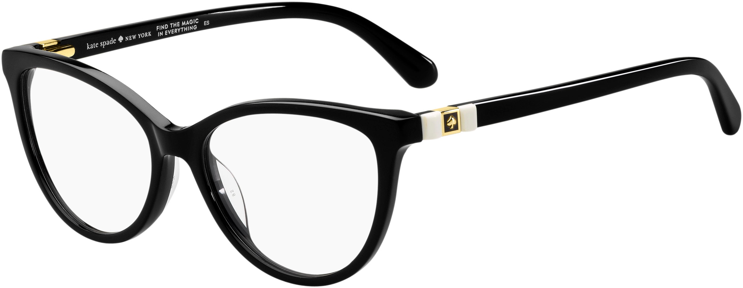 Kate Spade Jalinda Cat Eye/butterfly Eyeglasses 0807-0807 Black (00 Demo Lens)