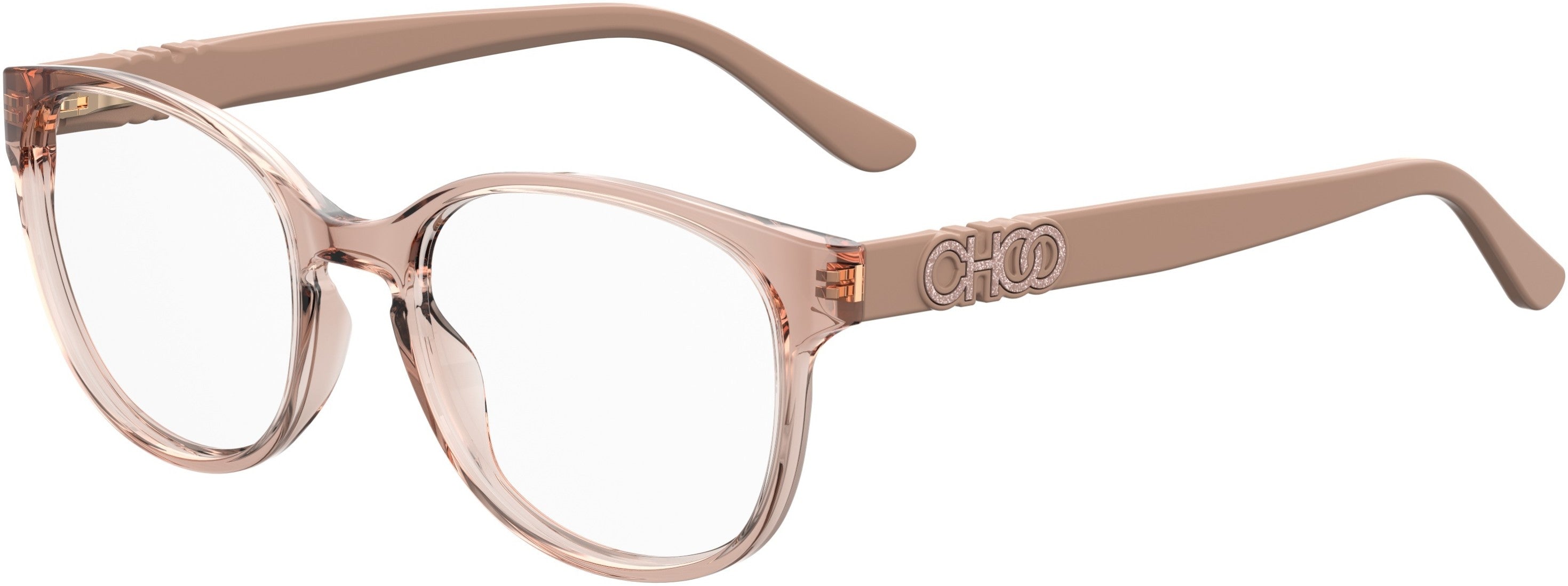 Jimmy Choo 240 Oval Modified Eyeglasses 0FWM-0FWM Nude (00 Demo Lens)