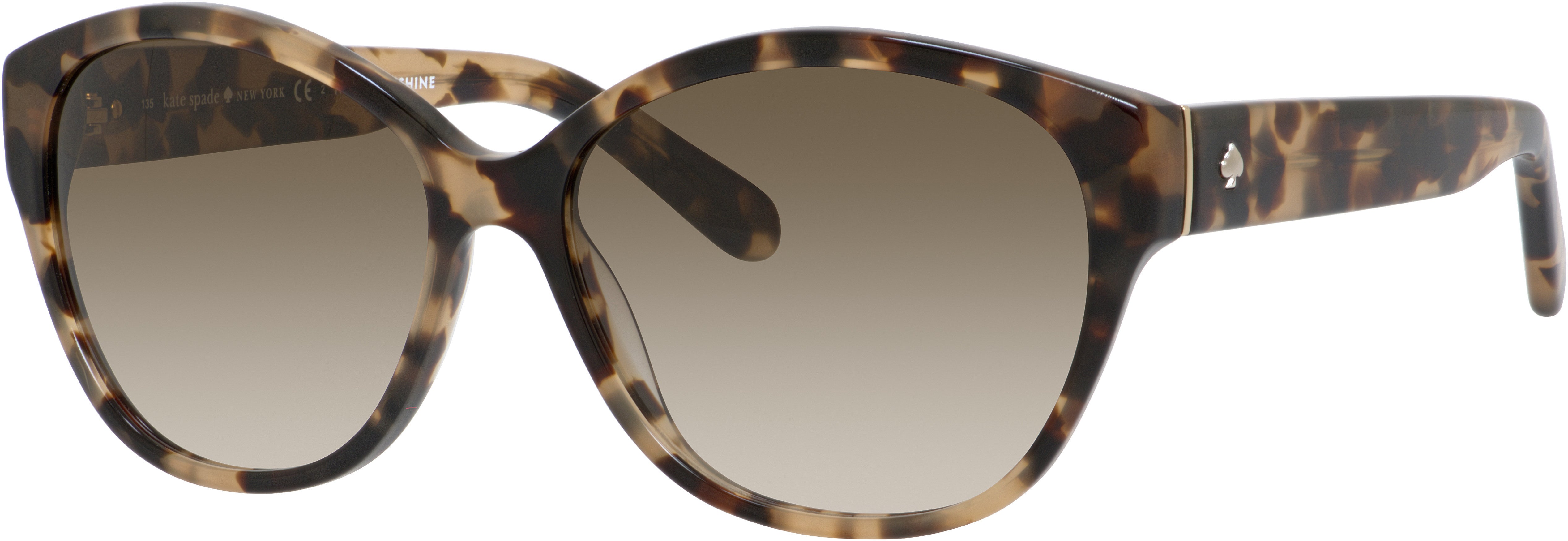 Kate Spade Kiersten 2/S Oval Sunglasses 0ESP-0ESP Camel Tortoise (Y6 Brown Gradient)