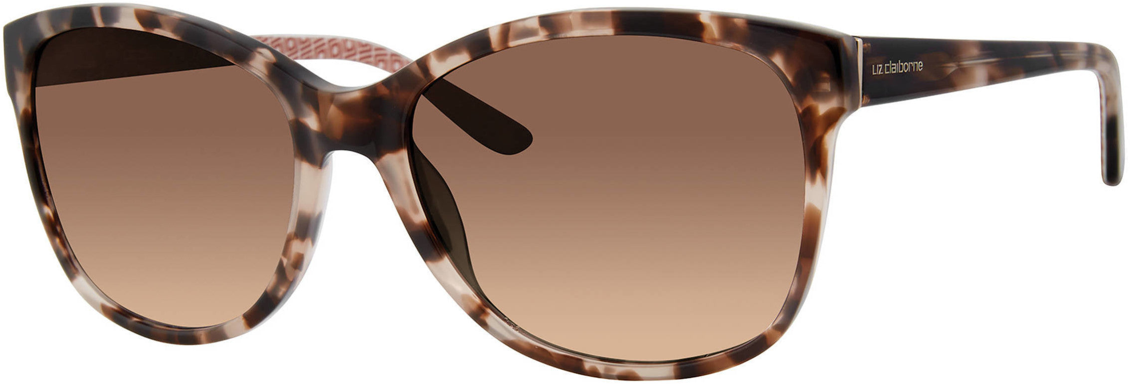 Liz Claiborne 570/S Cat Eye/butterfly Sunglasses 0HT8-0HT8 Pink Havana (HA Brown Gradient)
