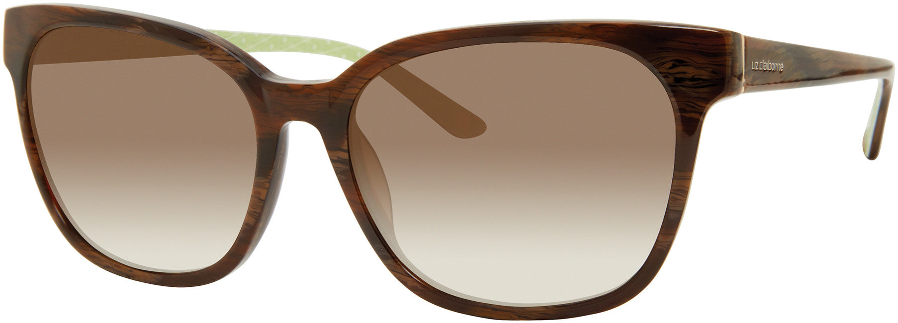 Liz Claiborne 572/S Oval Modified Sunglasses 0WR9-0WR9 Brown Havana (HA Brown Gradient)