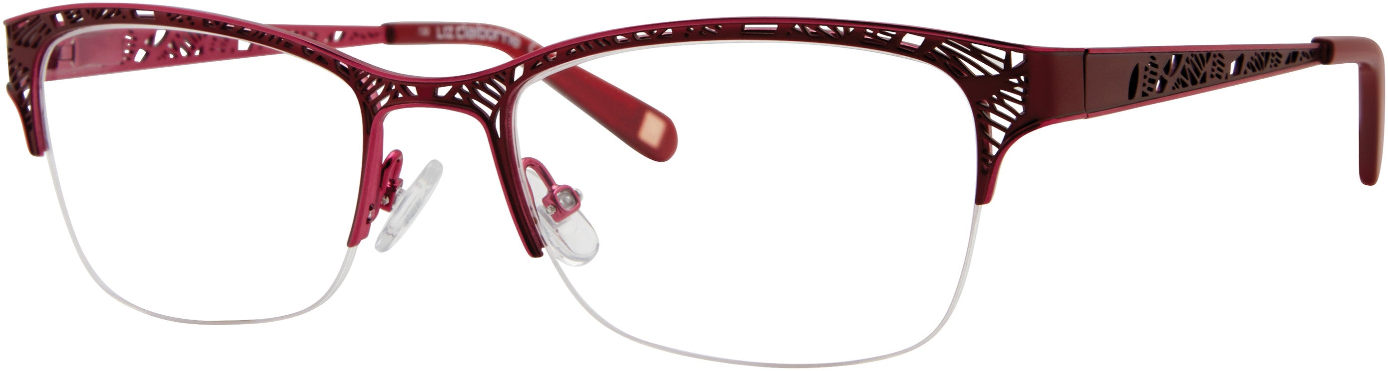 Liz Claiborne 645 Cat Eye/butterfly Eyeglasses 00T7-00T7 Plum (00 Demo Lens)