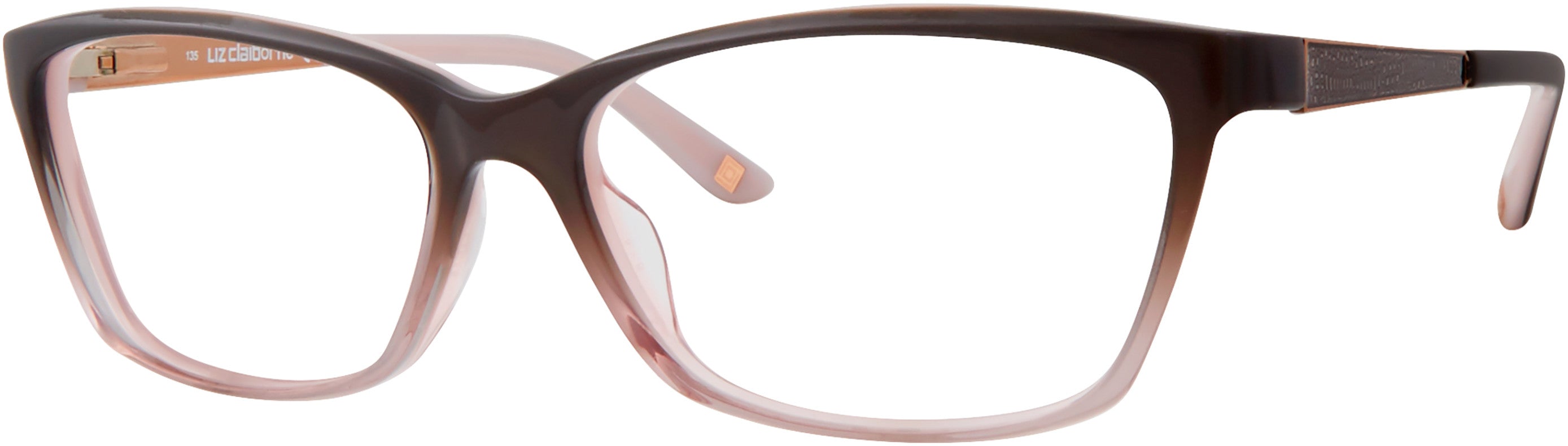 Liz Claiborne 646 Cat Eye/butterfly Eyeglasses 0HAQ-0HAQ Gray Gold (00 Demo Lens)