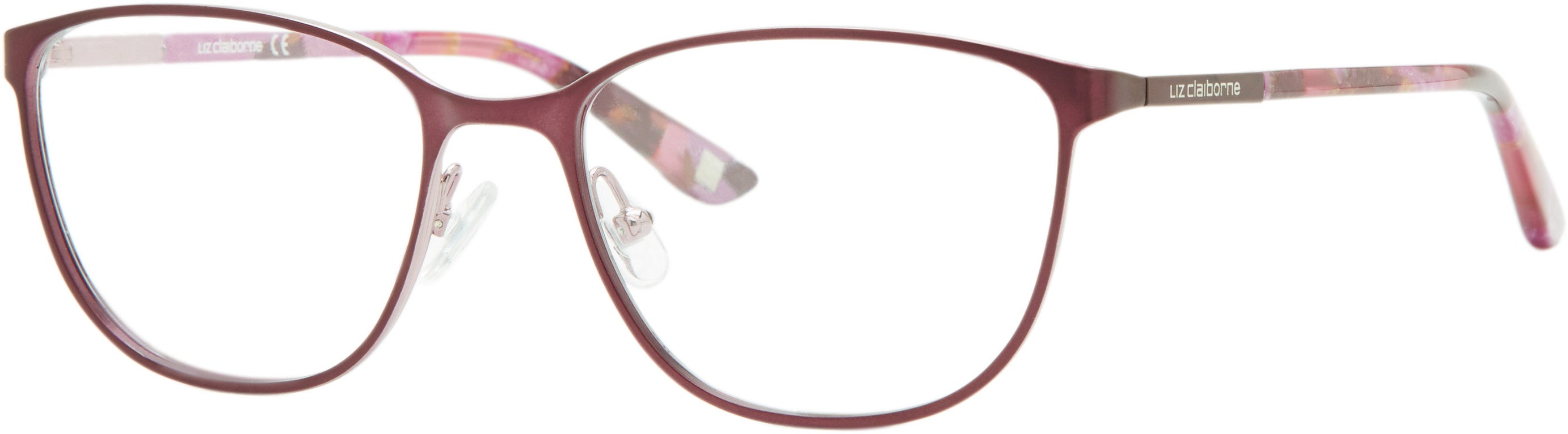 Liz Claiborne 652 Cat Eye/butterfly Eyeglasses 0RY8-0RY8 Violet Lilac (00 Demo Lens)