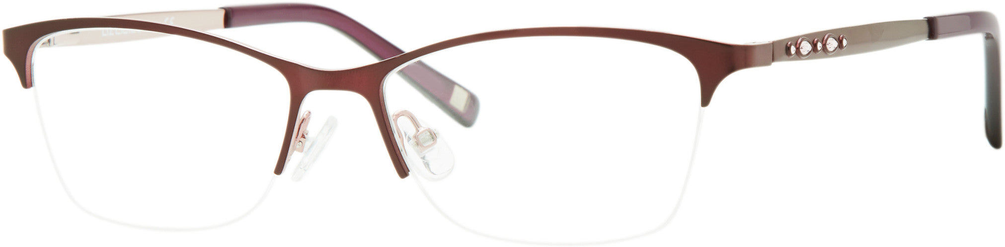 Liz Claiborne 654 Cat Eye/butterfly Eyeglasses 0RY8-0RY8 Violet Lilac (00 Demo Lens)