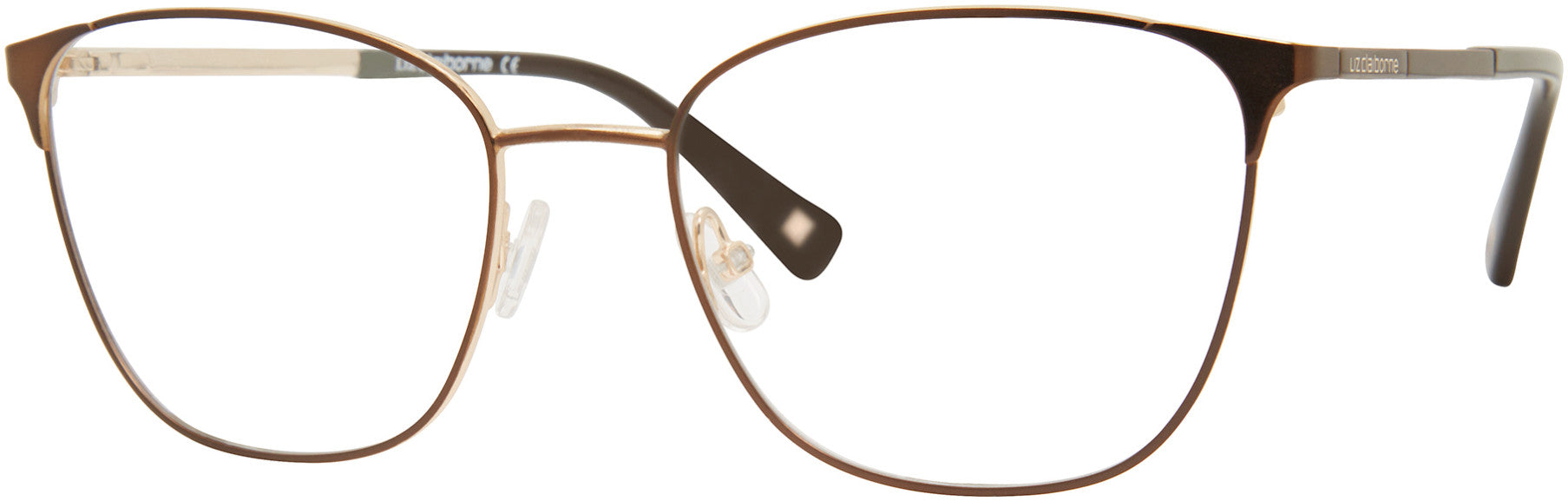 Liz Claiborne 656 Cat Eye/butterfly Eyeglasses 009Q-009Q Brown (00 Demo Lens)