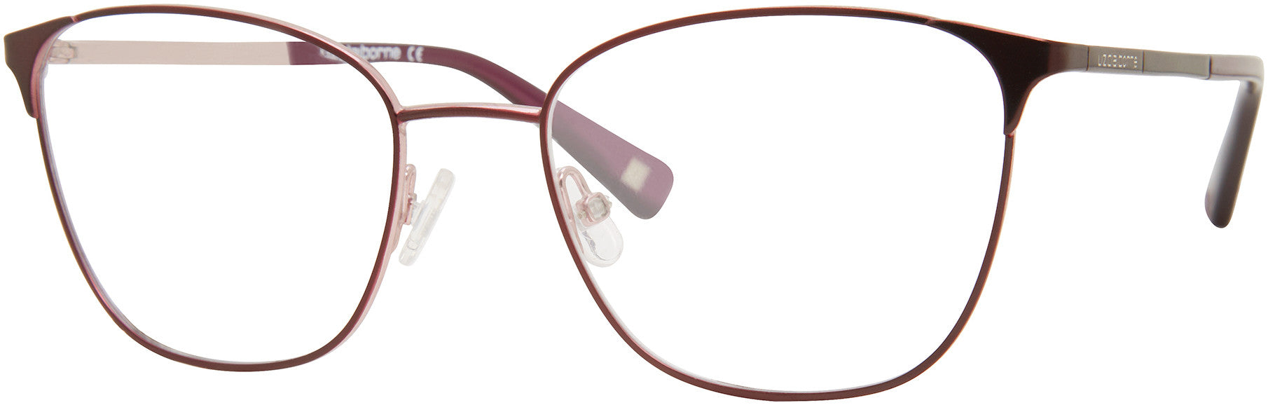Liz Claiborne 656 Cat Eye/butterfly Eyeglasses 00T7-00T7 Plum (00 Demo Lens)