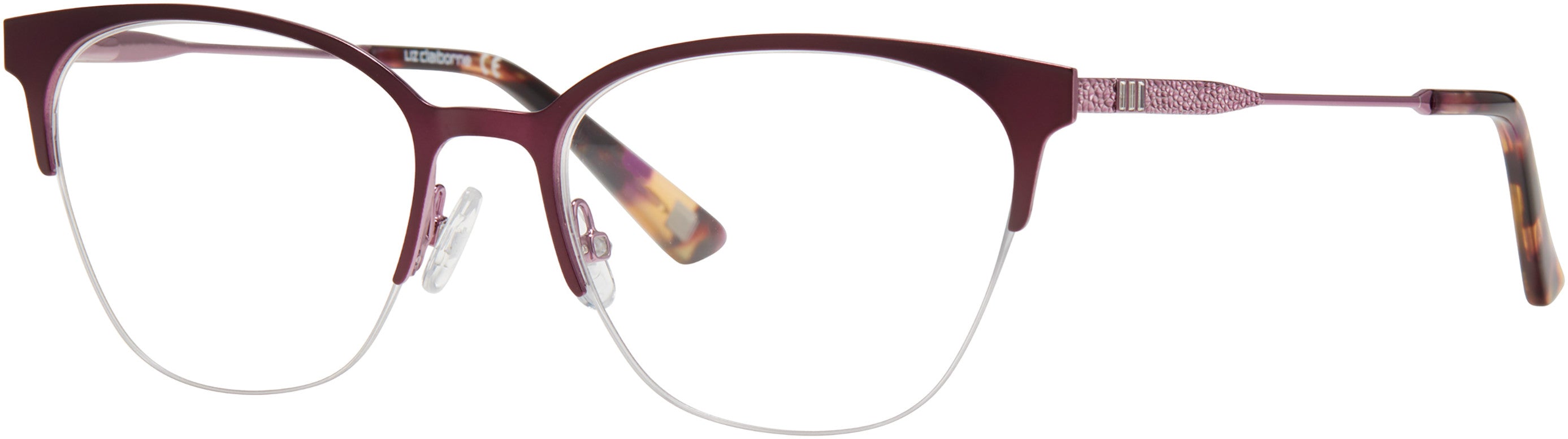 Liz Claiborne 658 Cat Eye/butterfly Eyeglasses 0RY8-0RY8 Violet Lilac (00 Demo Lens)