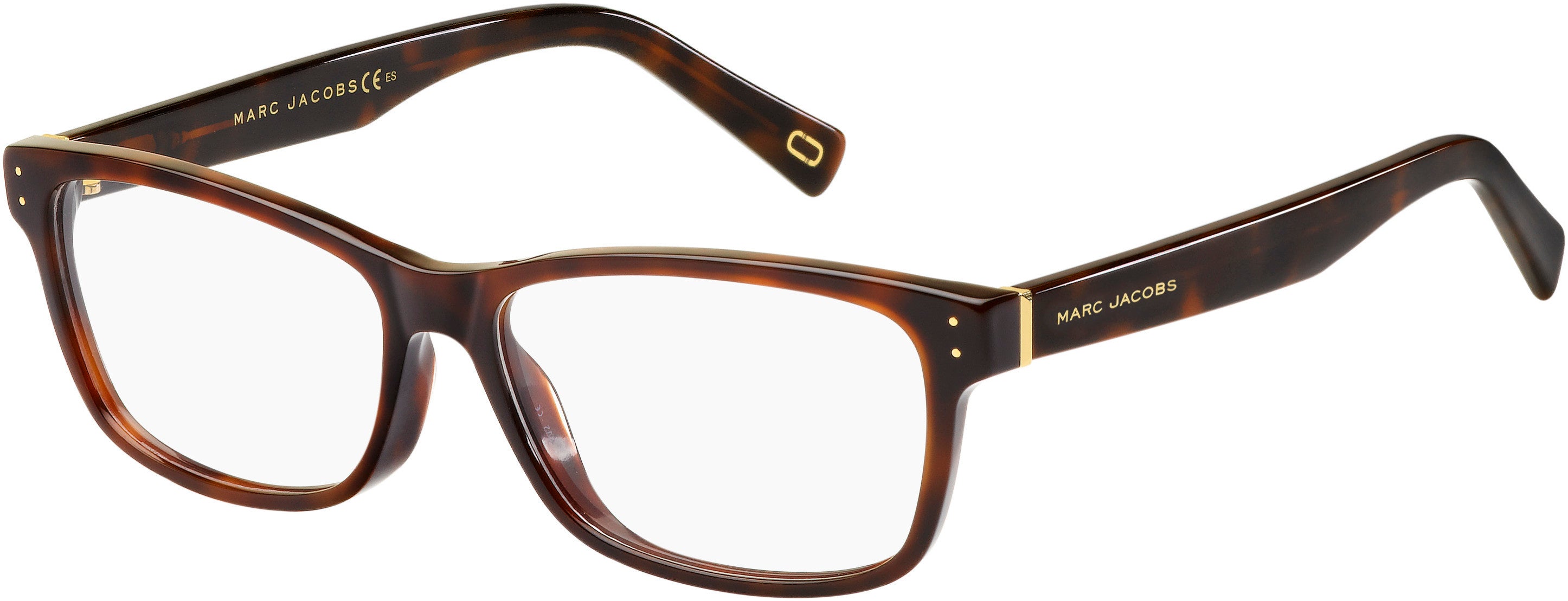 Marc Jacobs Marc 127 Rectangular Eyeglasses 0ZY1-0ZY1 Havana Medium (00 Demo Lens)