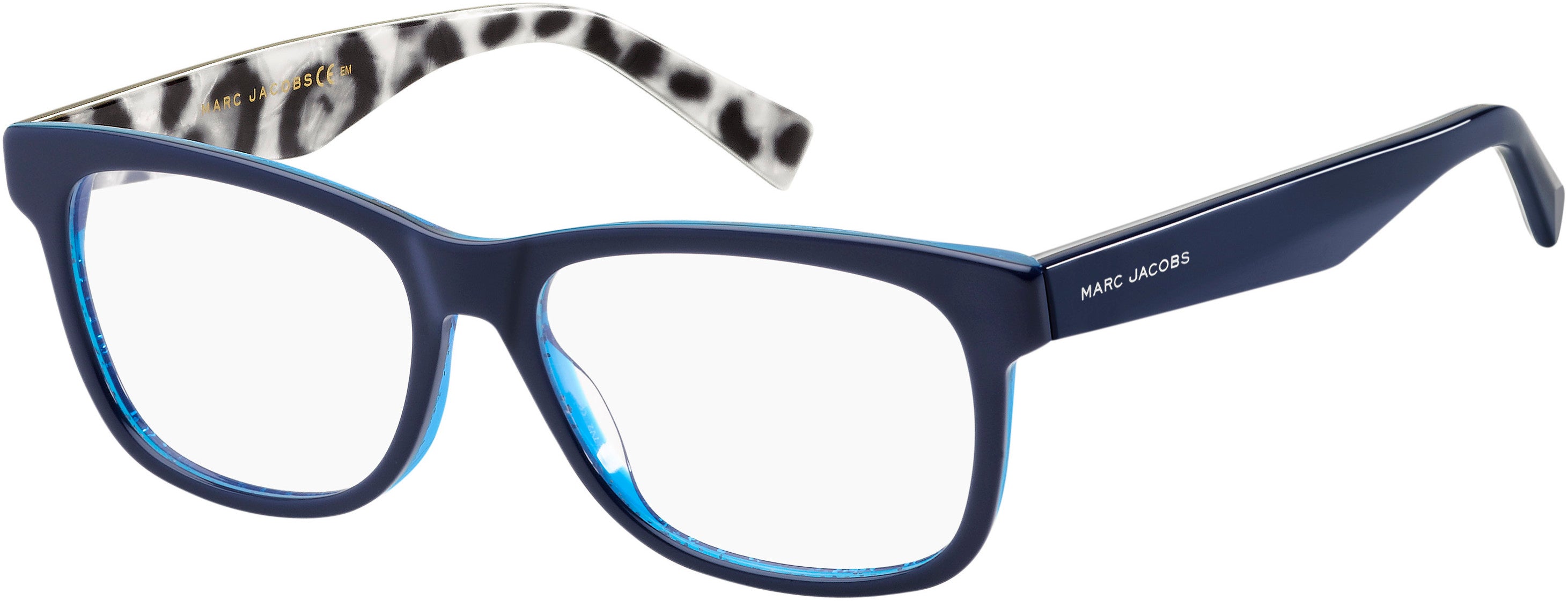 Marc Jacobs Marc 235 Rectangular Eyeglasses 0JOJ-0JOJ Blue Glitter (00 Demo Lens)