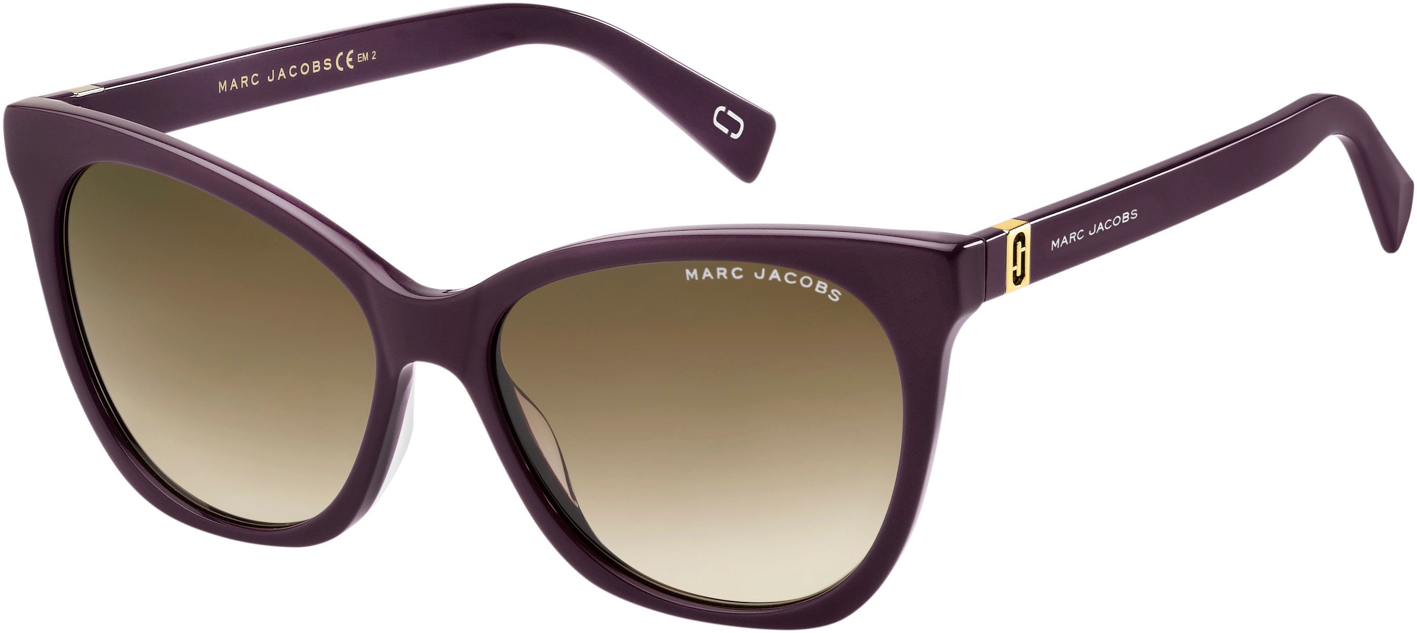 Marc Jacobs Marc 336/S Cat Eye/butterfly Sunglasses 00T7-00T7 Plum (HA Brown Gradient)