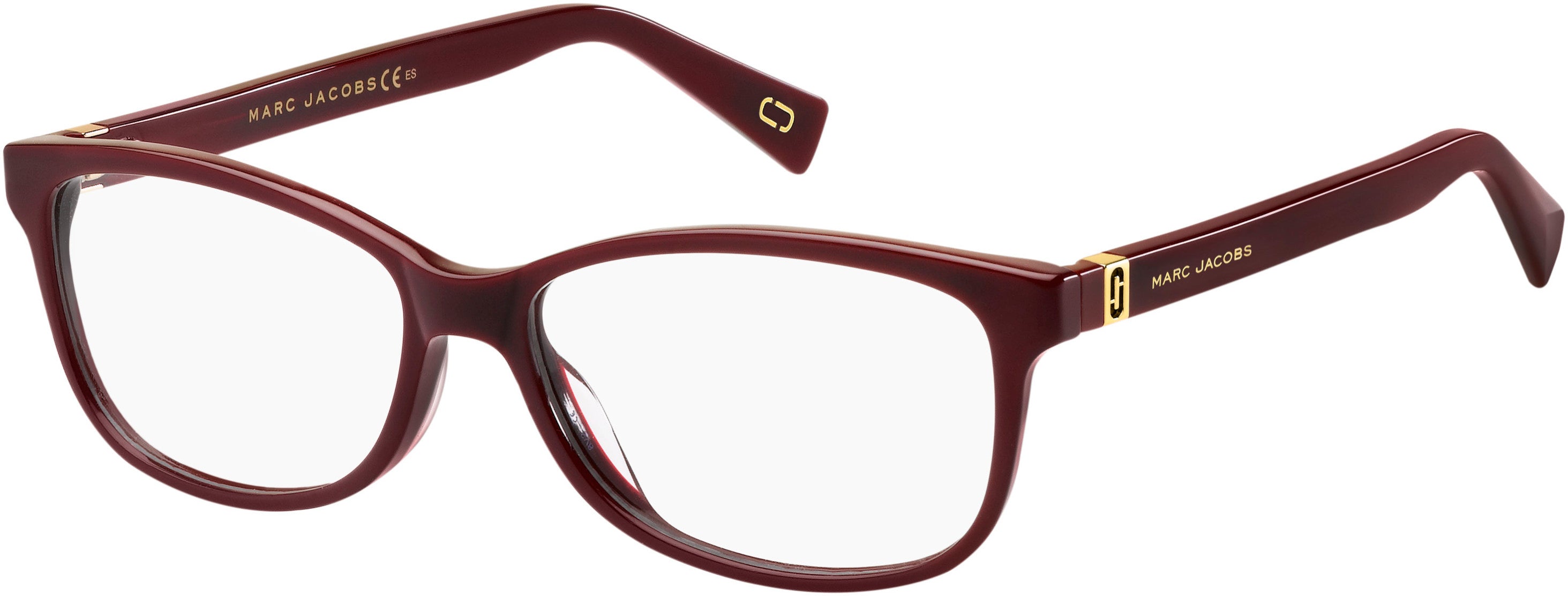 Marc Jacobs Marc 339 Rectangular Eyeglasses 0LHF-0LHF Opal Burgundy (00 Demo Lens)