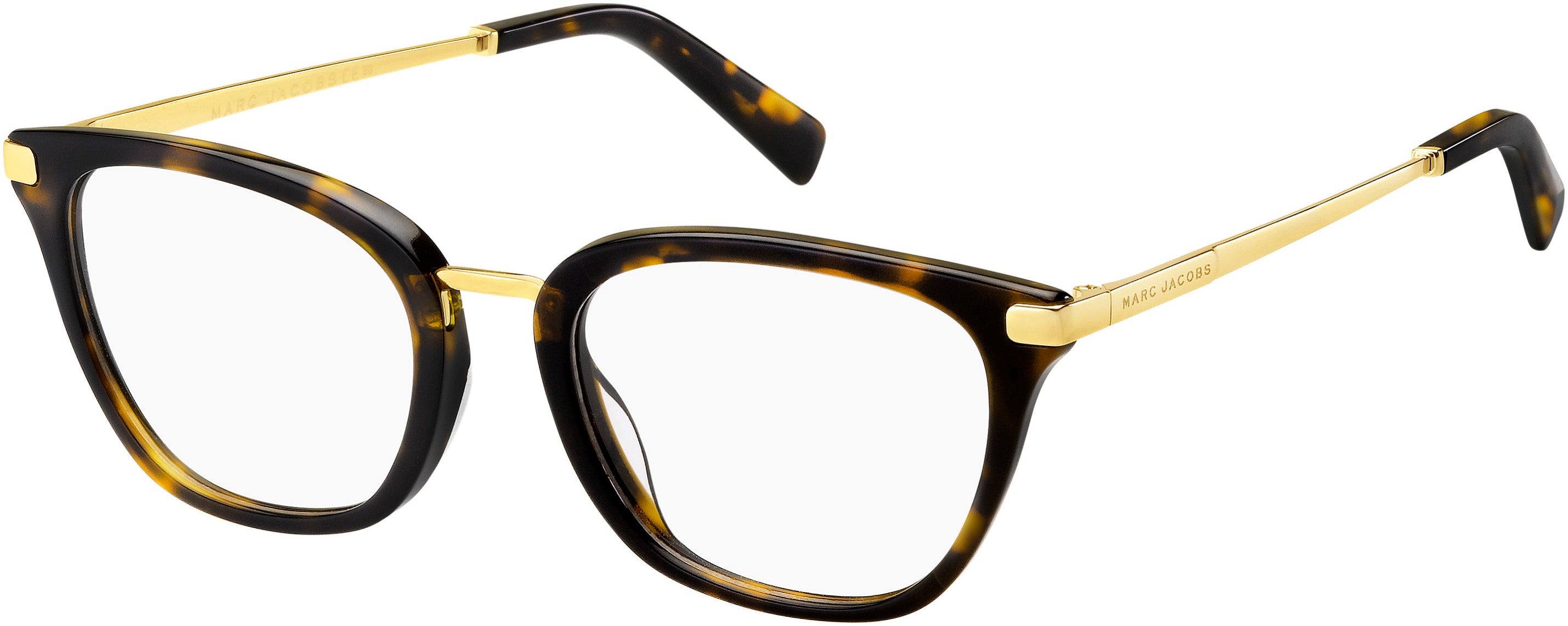Marc Jacobs Marc 397 Rectangular Eyeglasses 0086-0086 Dark Havana (00 Demo Lens)