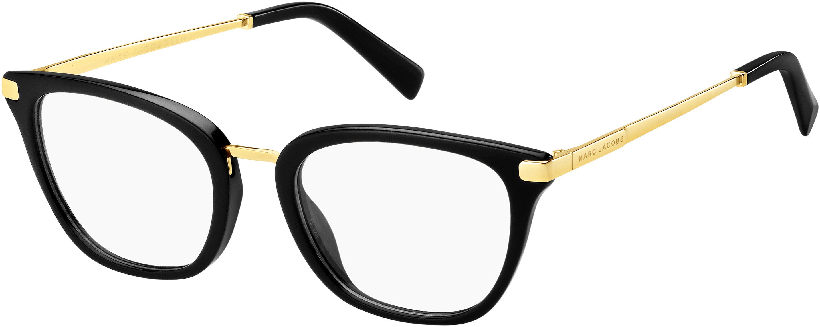 Marc Jacobs Marc 397 Rectangular Eyeglasses 0807-0807 Black (00 Demo Lens)
