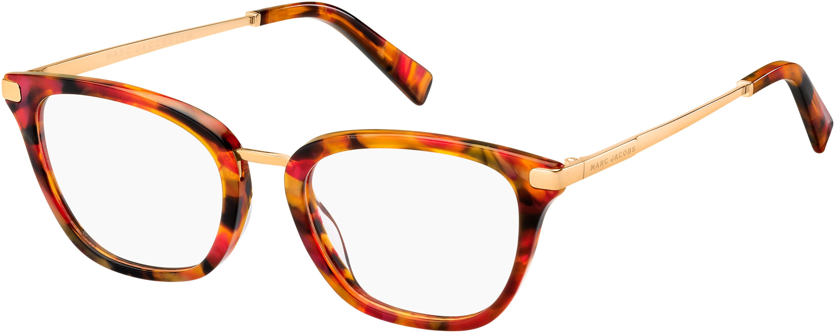 Marc Jacobs Marc 397 Rectangular Eyeglasses 0O63-0O63 Havana Red (00 Demo Lens)