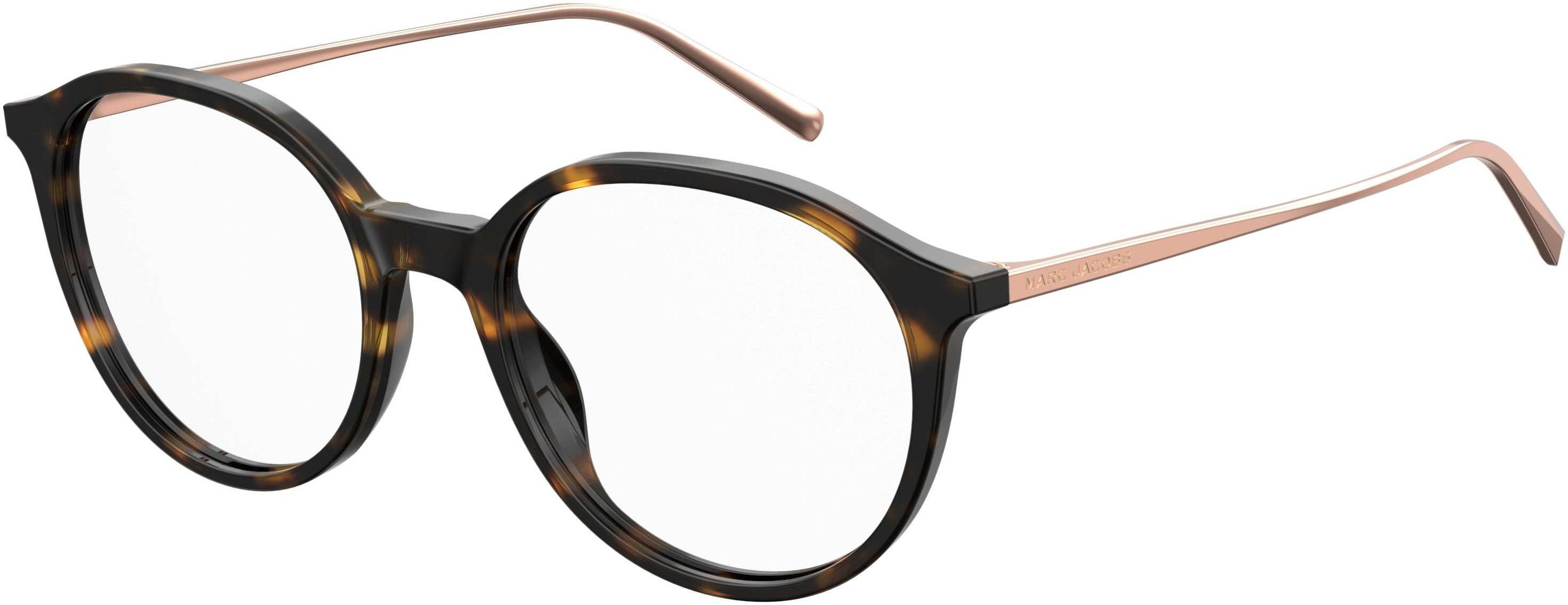 Marc Jacobs Marc 437 Oval Modified Eyeglasses 0086-0086 Dark Havana (00 Demo Lens)