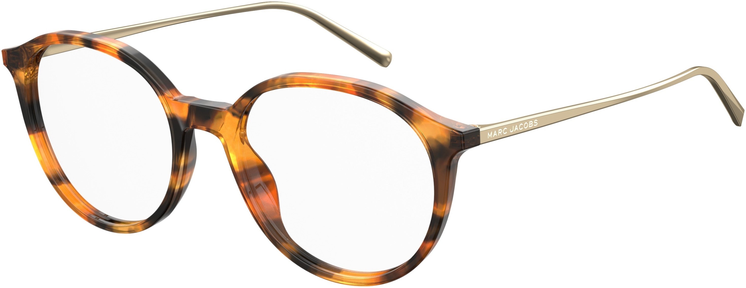 Marc Jacobs Marc 437 Oval Modified Eyeglasses 0EPZ-0EPZ Yellow Red Havana (00 Demo Lens)