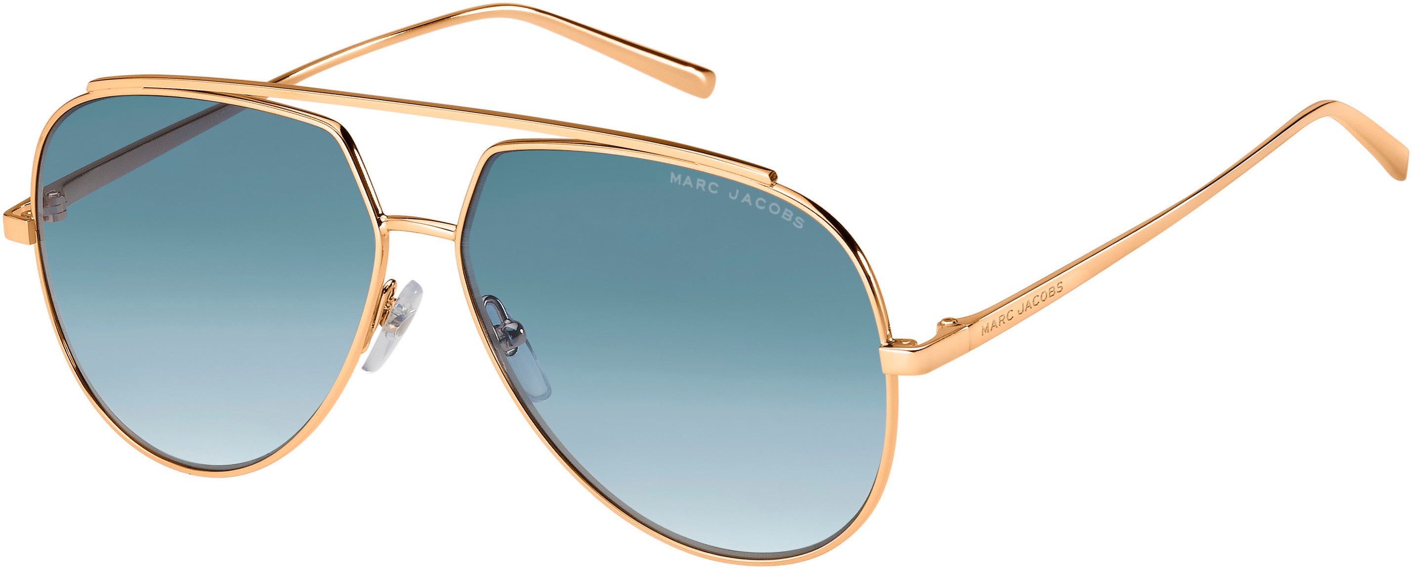Marc Jacobs Marc 455/S Aviator Sunglasses 0DDB-0DDB Gold Copper (08 Blue Shaded)