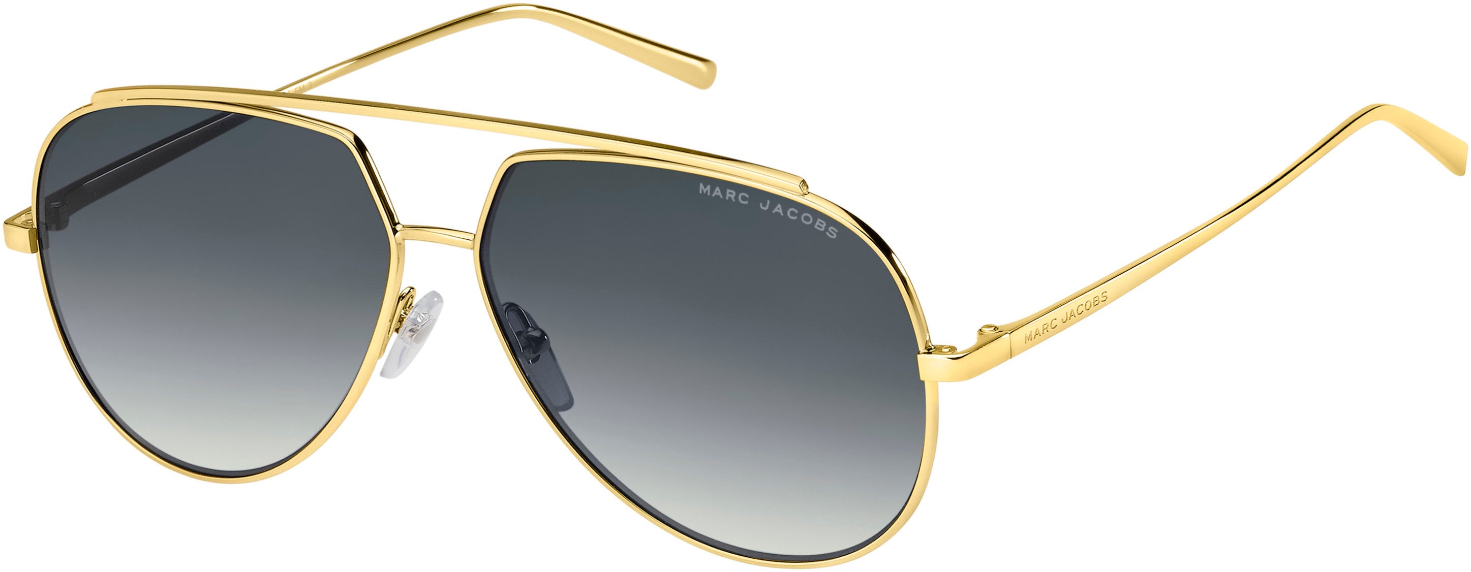 Marc Jacobs Marc 455/S Aviator Sunglasses 0J5G-0J5G Gold (9O Dark Gray Gradient)