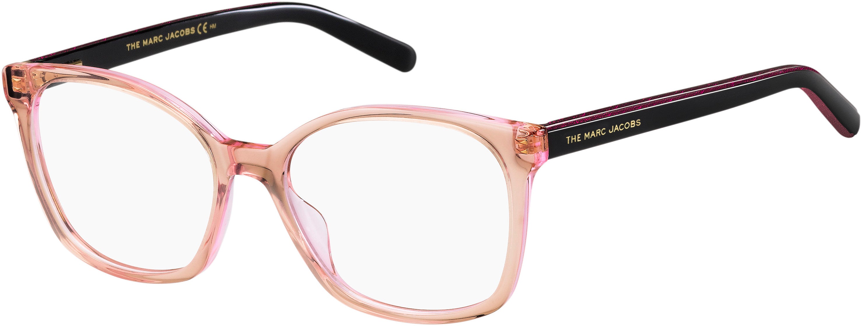 Marc Jacobs Marc 464 Square Eyeglasses 0130-0130 Pink Black (00 Demo Lens)