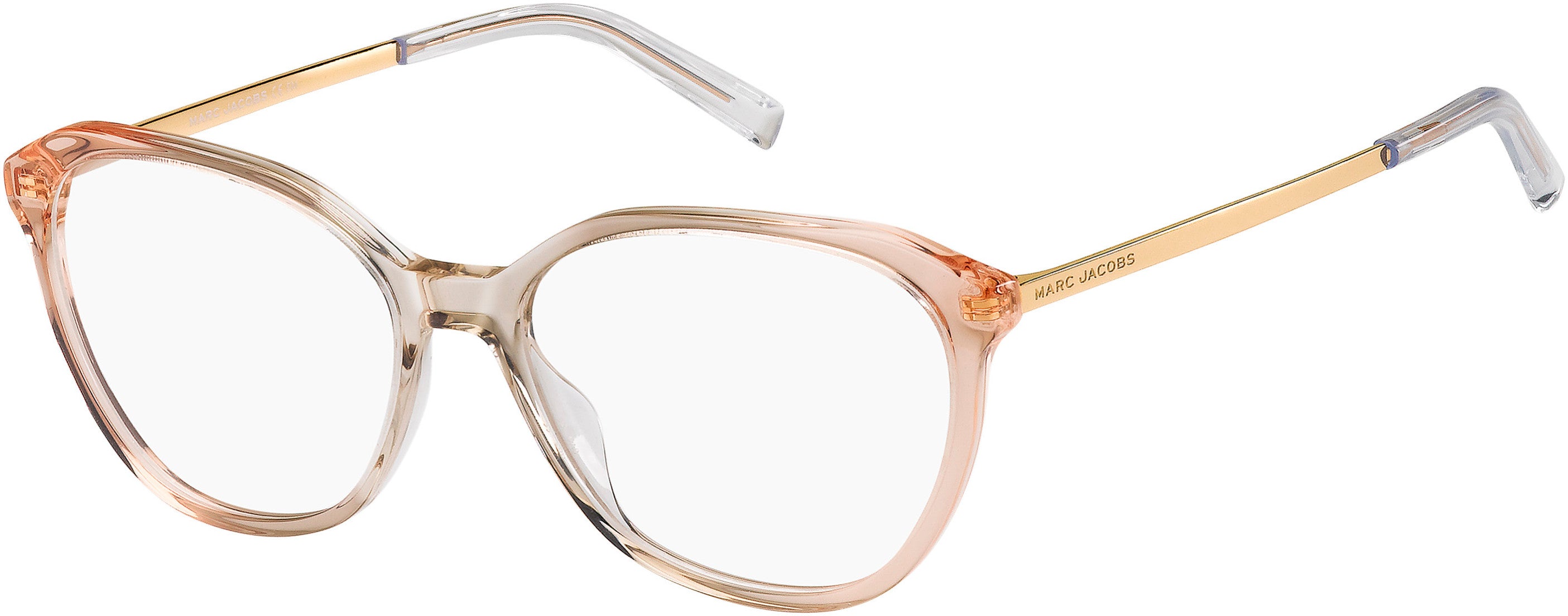 Marc Jacobs Marc 485/N Cat Eye/butterfly Eyeglasses 0733-0733 Peach (00 Demo Lens)