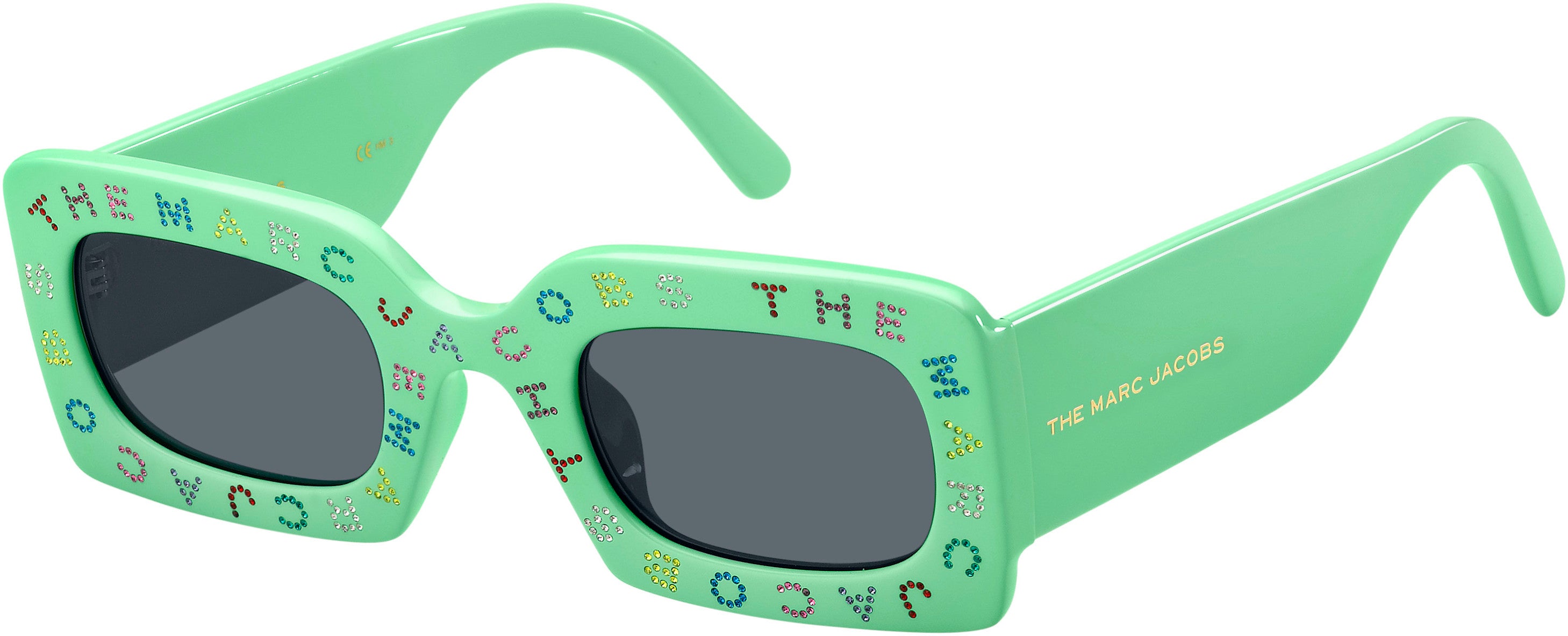 Marc Jacobs Marc 488/S Rectangular Sunglasses 01ED-01ED Green (IR Gray)