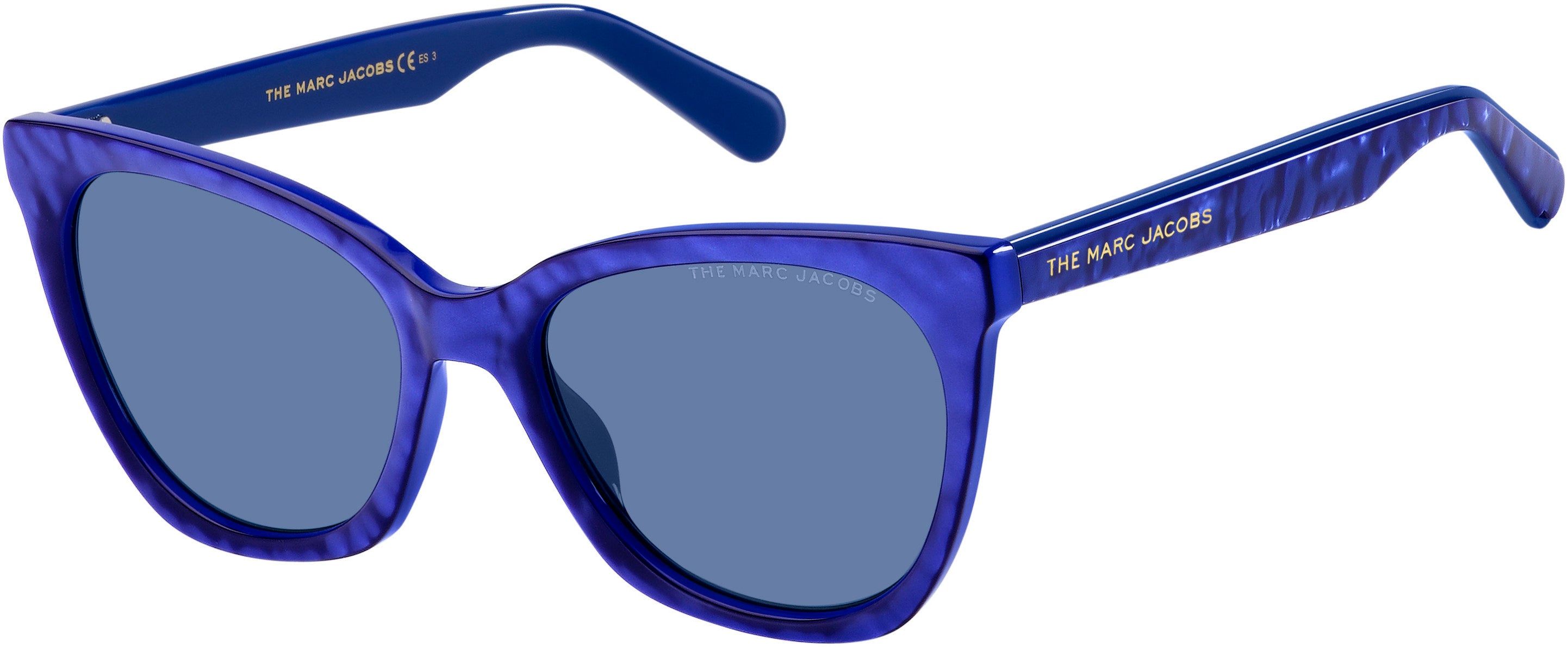 Marc Jacobs Marc 500/S Cat Eye/butterfly Sunglasses 0S92-0S92 Blue Mother Of Pearl (KU Blue)