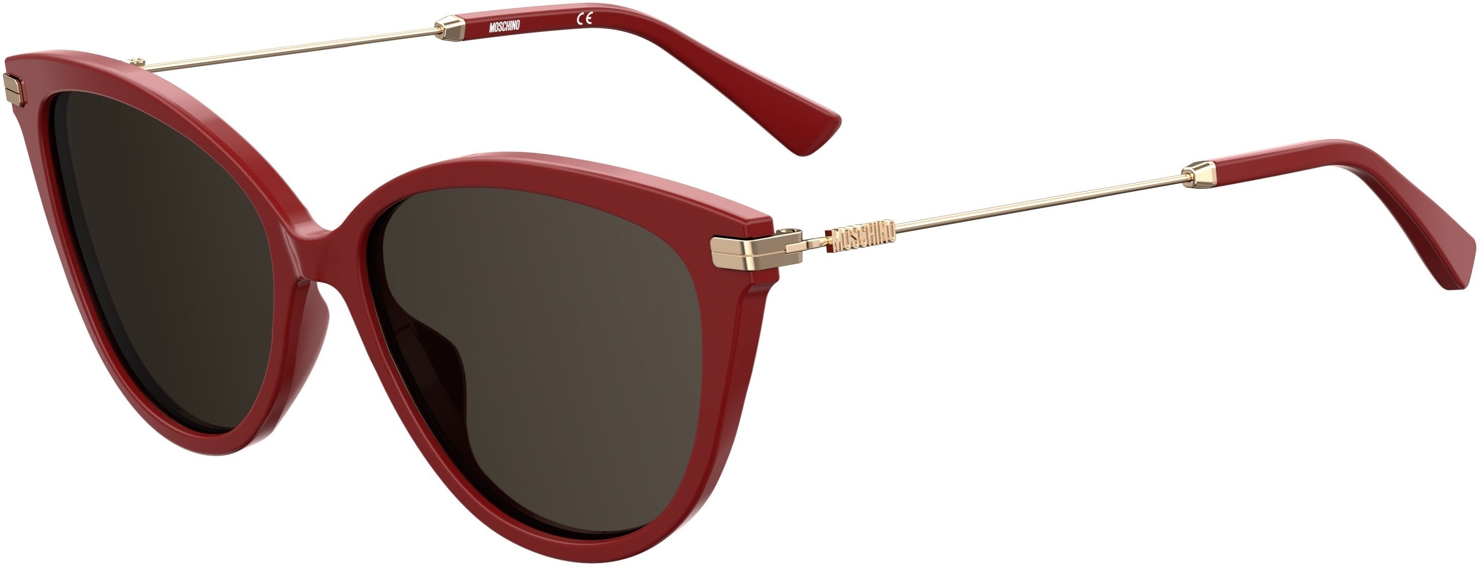 Moschino 069/S Cat Eye/butterfly Sunglasses 0C9A-0C9A Red (IR Gray)