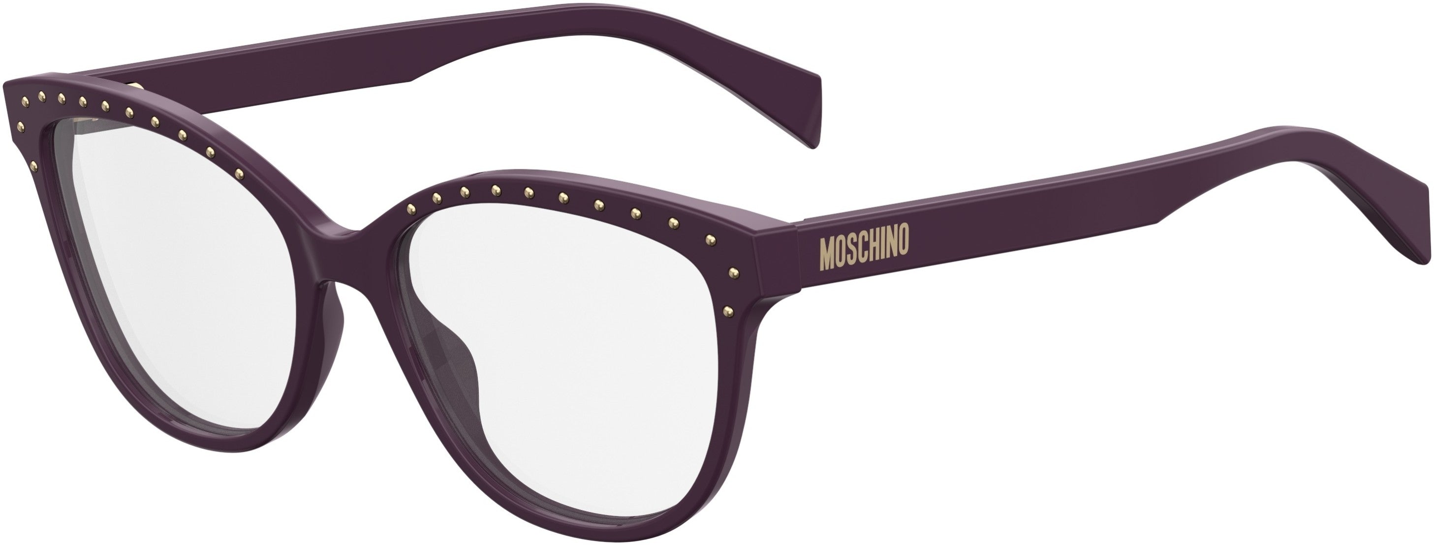Moschino 506 Oval Modified Eyeglasses 0B3V-0B3V Violet (00 Demo Lens)