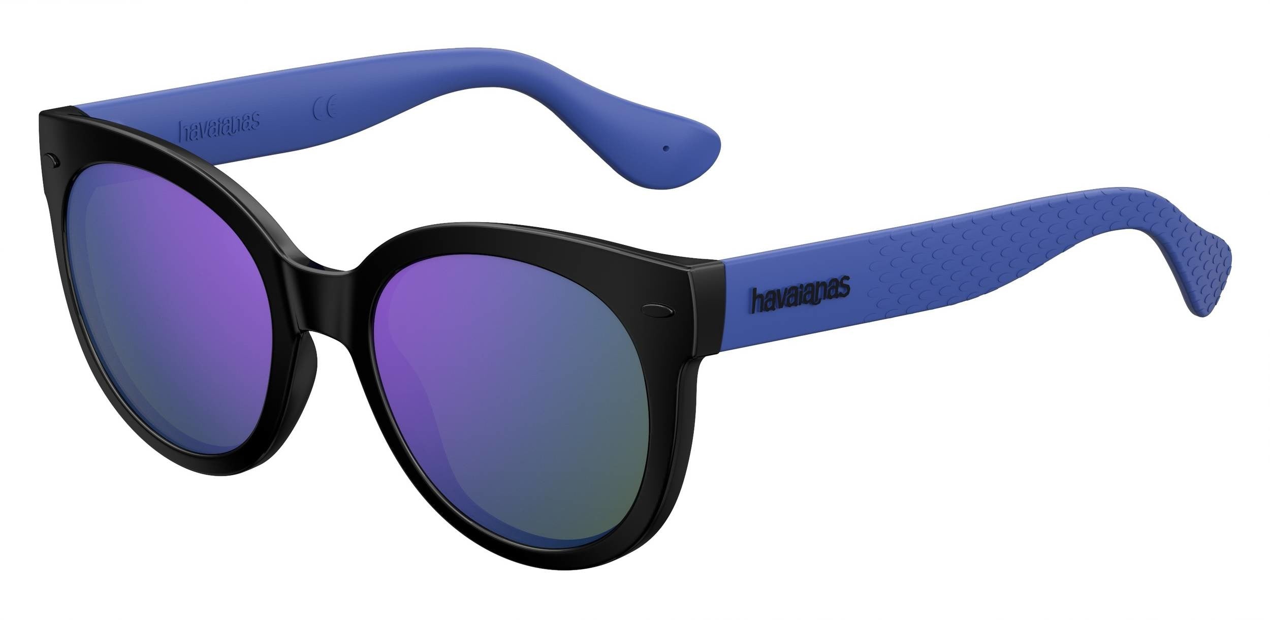 Havaianas Noronha/M Cat Eye/butterfly Sunglasses 0QT2-0QT2 Black Violet (TE Multilayer Violet)