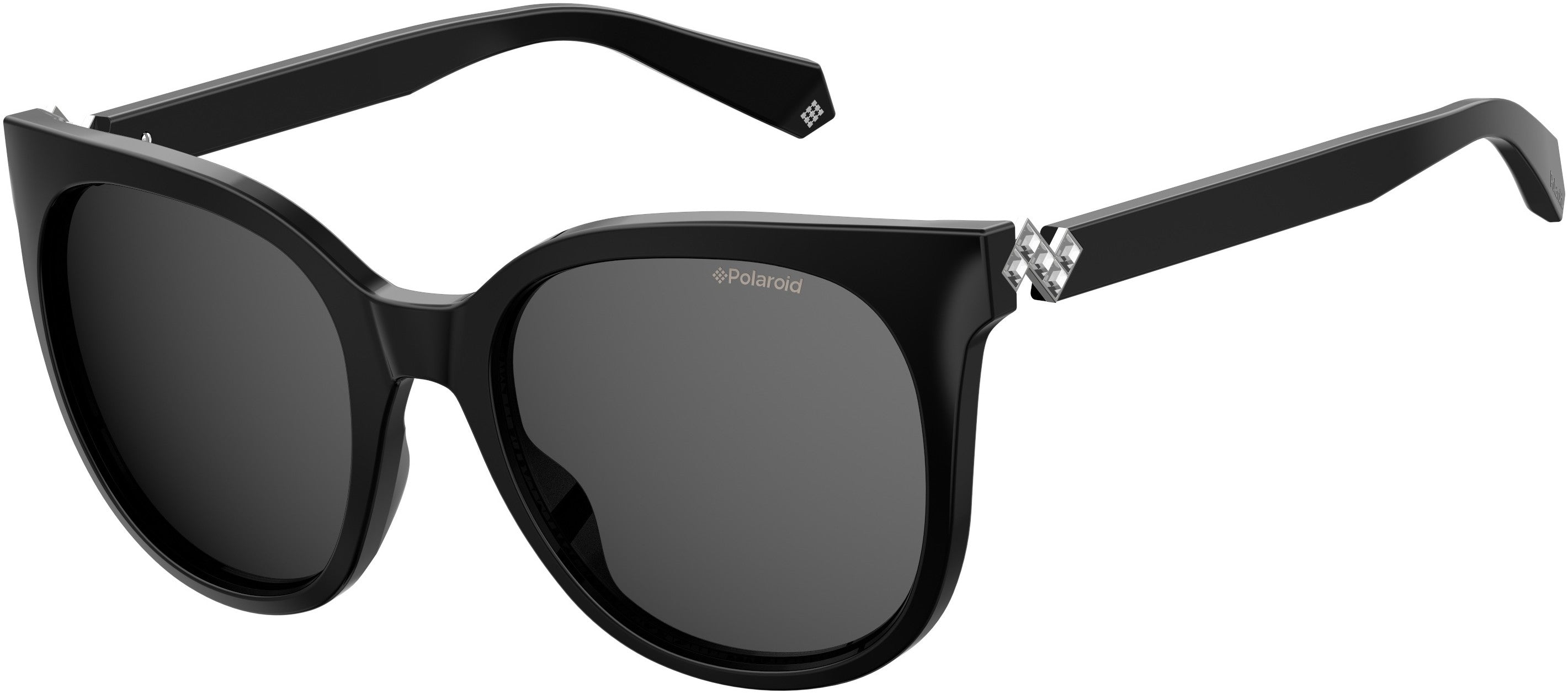 Polaroid Core Polaroid 4062/S/X Square Sunglasses 0807-0807 Black (WJ Gray Sf Pz)