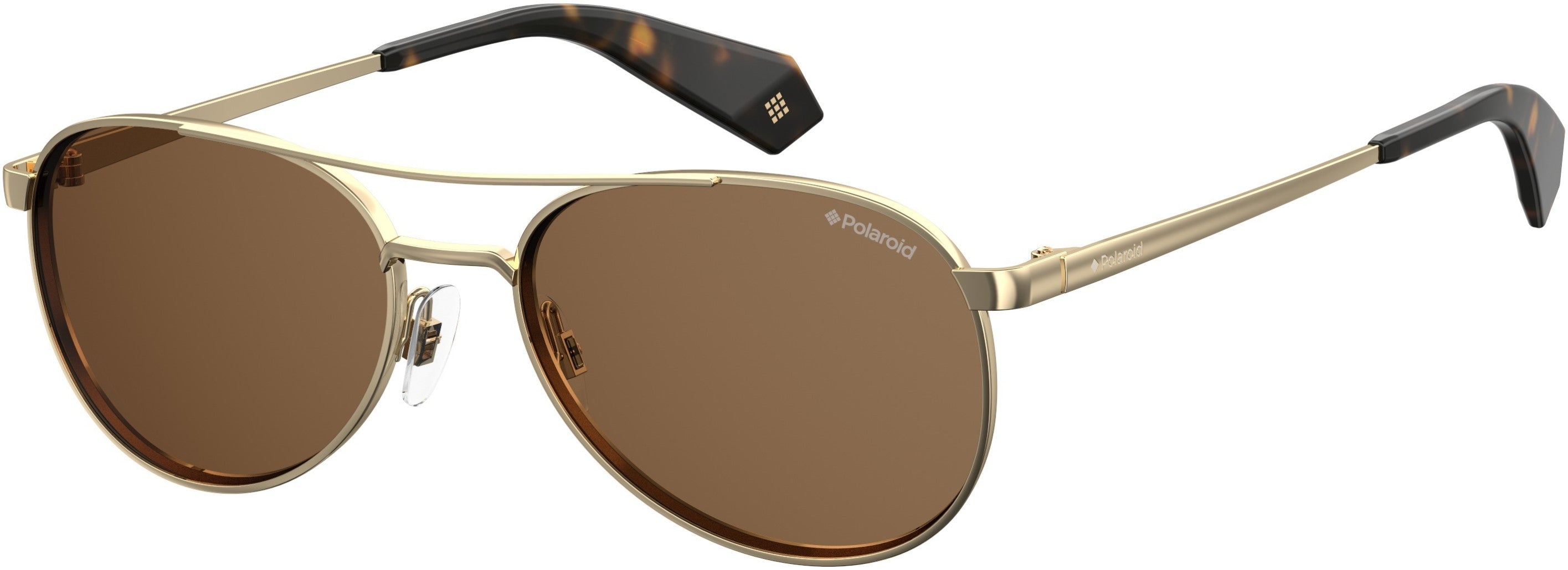 Polaroid Core Polaroid 6070/S/X Oval Modified Sunglasses 0J5G-0J5G Gold (SP Bronze Pz)