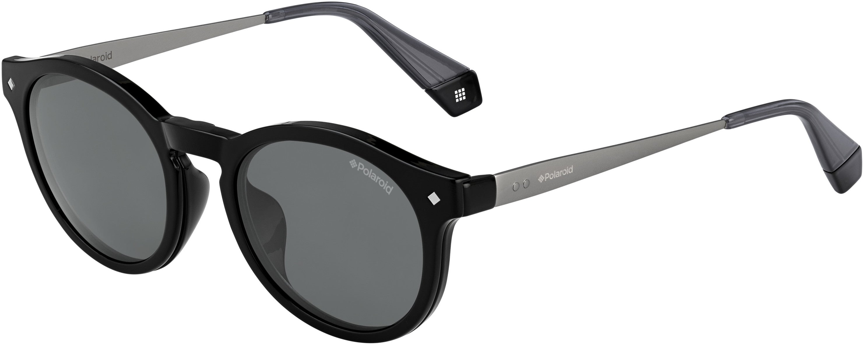 Polaroid Core Polaroid 6081/G/cs Tea Cup Sunglasses 008A-008A Black Gray (M9 Gray Pz)