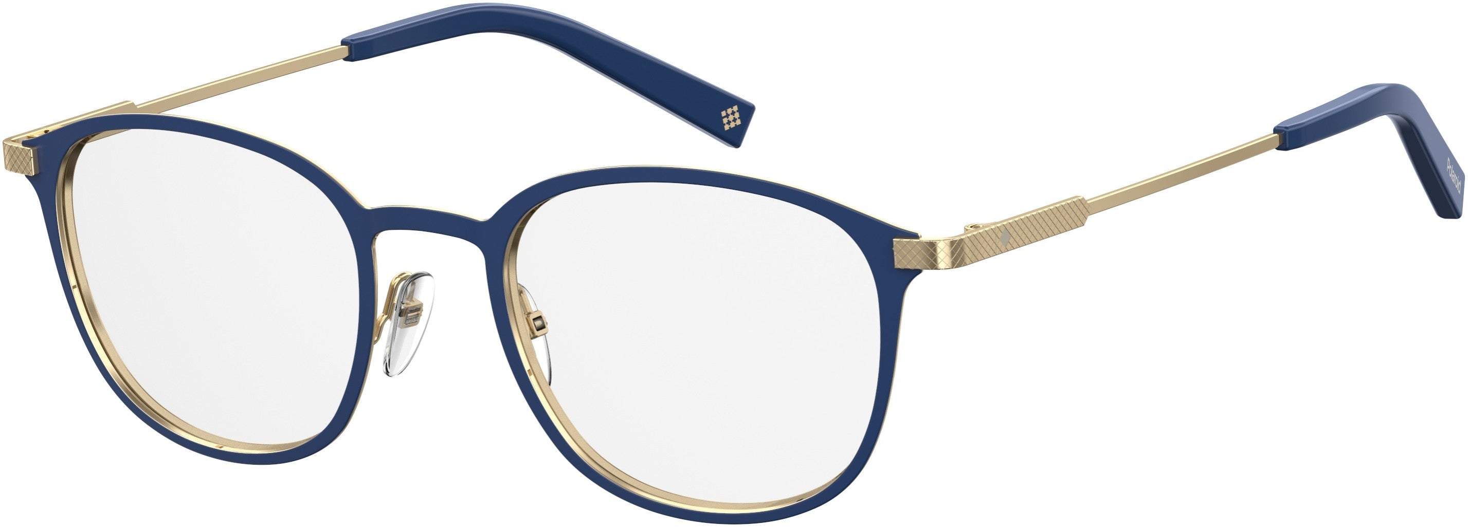 Polaroid Core Polaroid D 351 Square Eyeglasses 0PJP-0PJP Blue (00 Demo Lens)