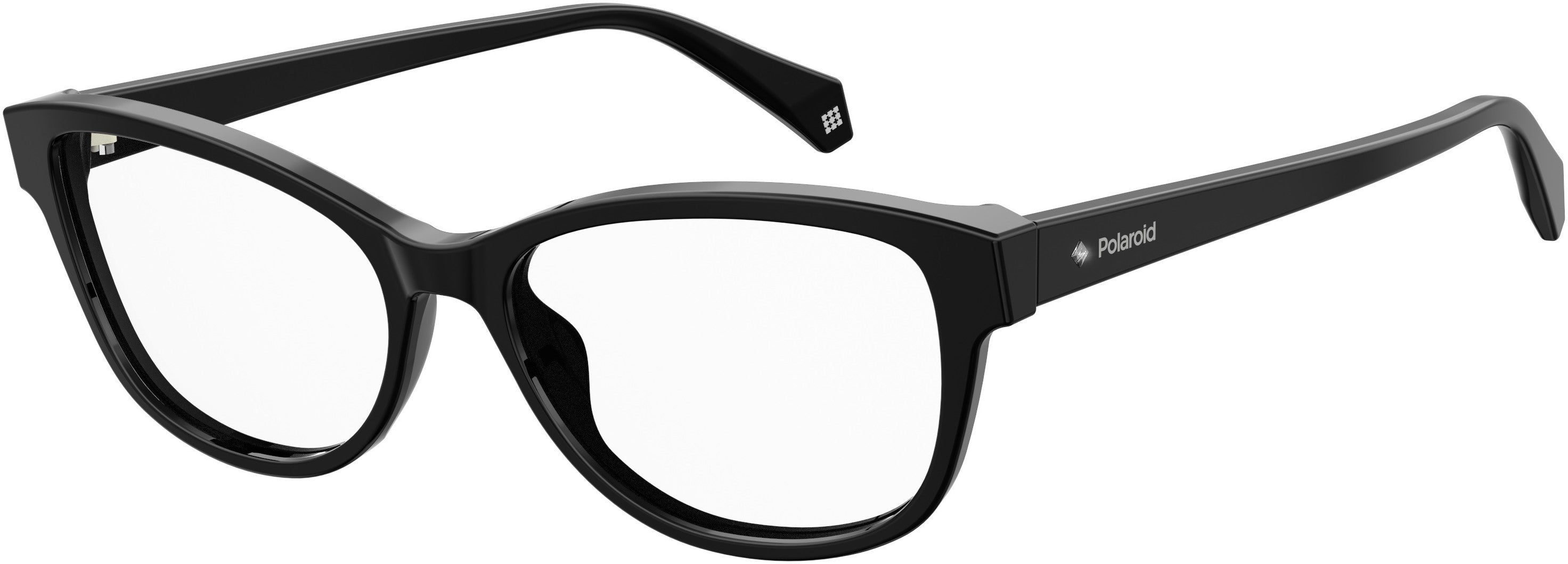 Polaroid Core Polaroid D 370 Cat Eye/butterfly Eyeglasses 0807-0807 Black (00 Demo Lens)