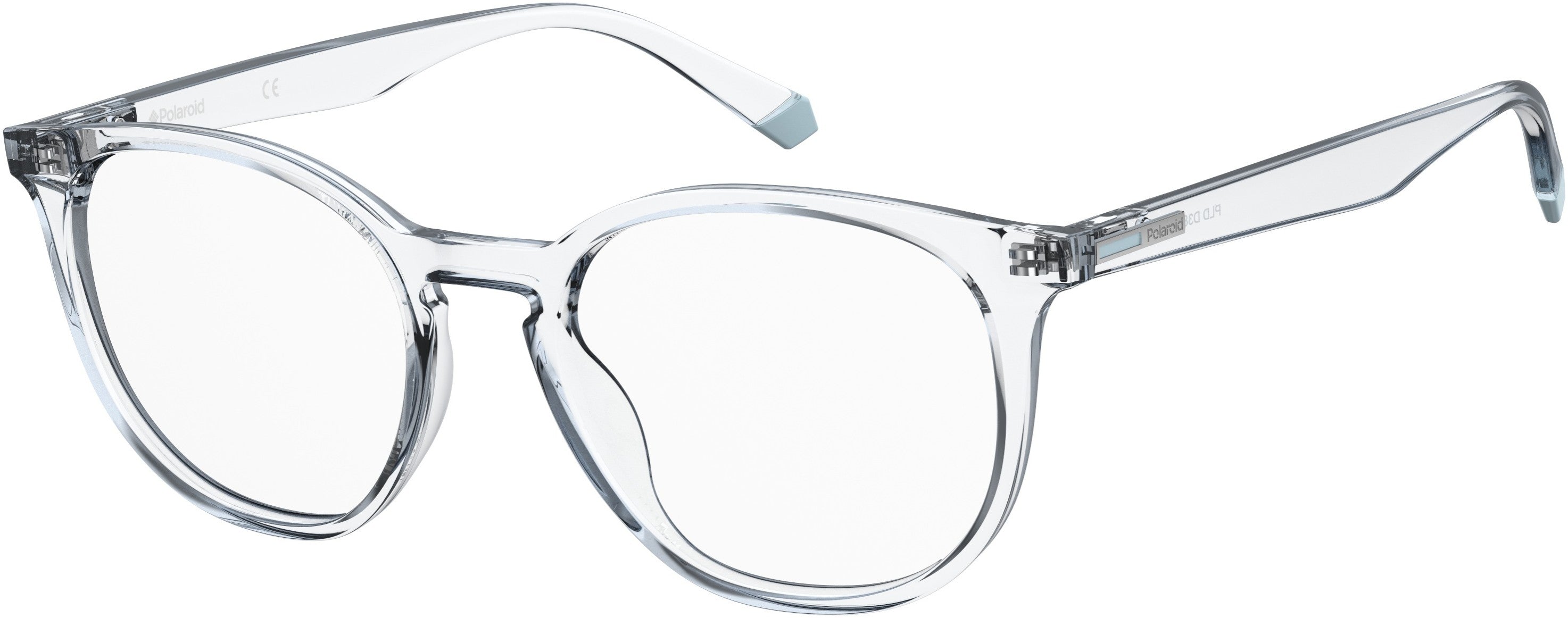 Polaroid Core Polaroid D 381 Square Eyeglasses 0900-0900 Crystal (00 Demo Lens)