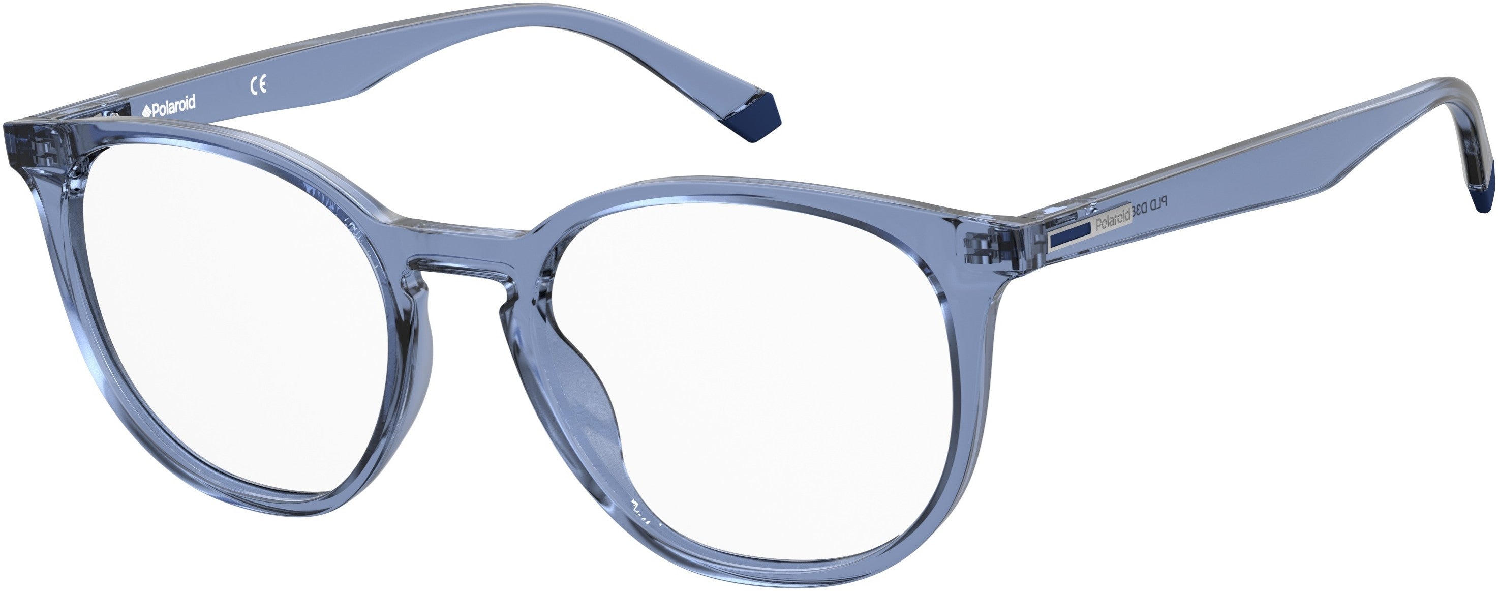 Polaroid Core Polaroid D 381 Square Eyeglasses 0MVU-0MVU Azure (00 Demo Lens)